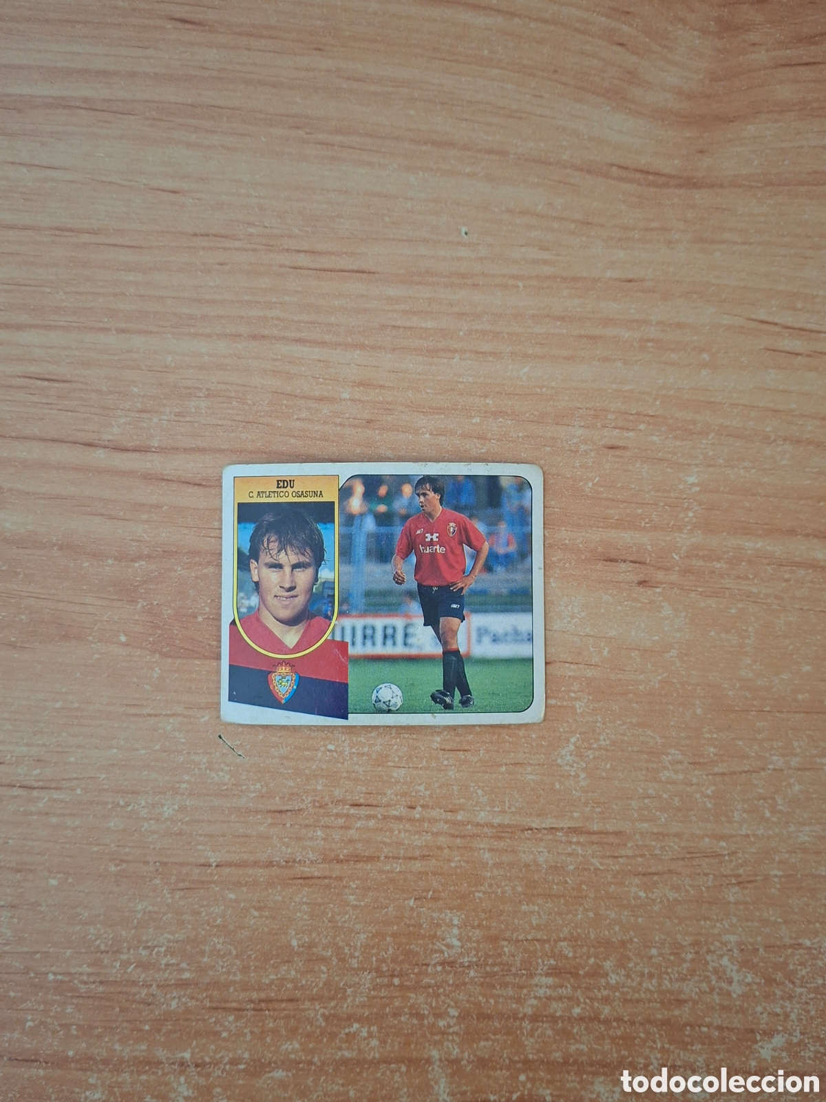 Figurine di Calcio: Este 91 92 edu osasuna fichaje 9 despegado ver fotos