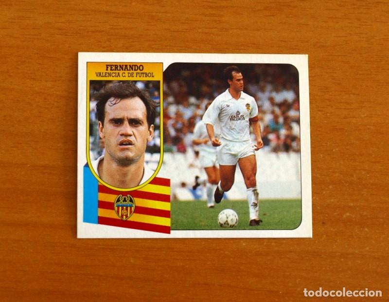 Fu&szlig;ball-Sticker: Valencia - Fernando - Ediciones Este Liga 1991-1992, 91-92 - Nunca pegado