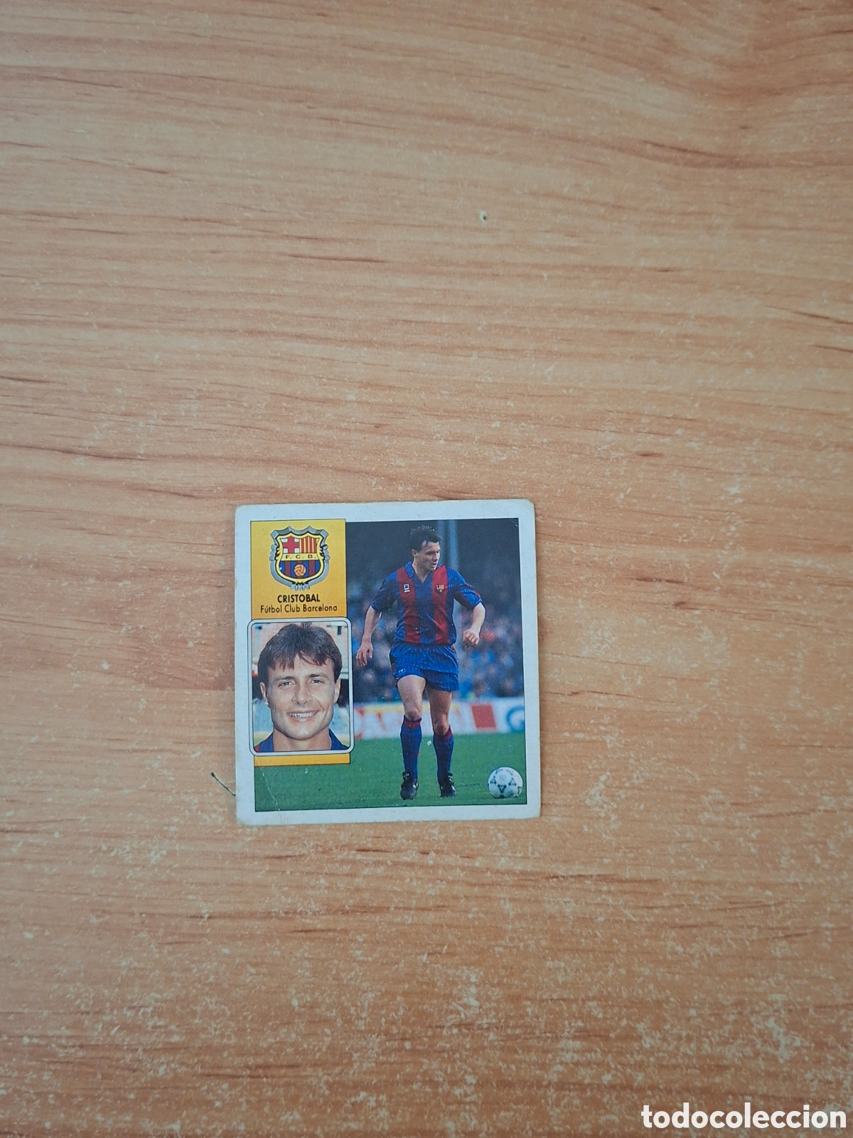 Figurine di Calcio: Este 92 93 Crist&oacute;bal Barcelona baja despegado ver fotos