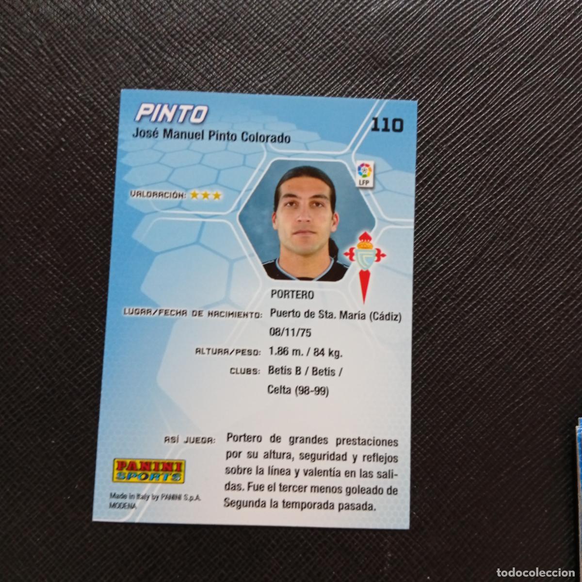 Cromos de f&uacute;tbol: 110 PINTO CELTA PANINI MEGACRACKS 05 06 CROMO FUTBOL 2005 2006 - A213 PG109