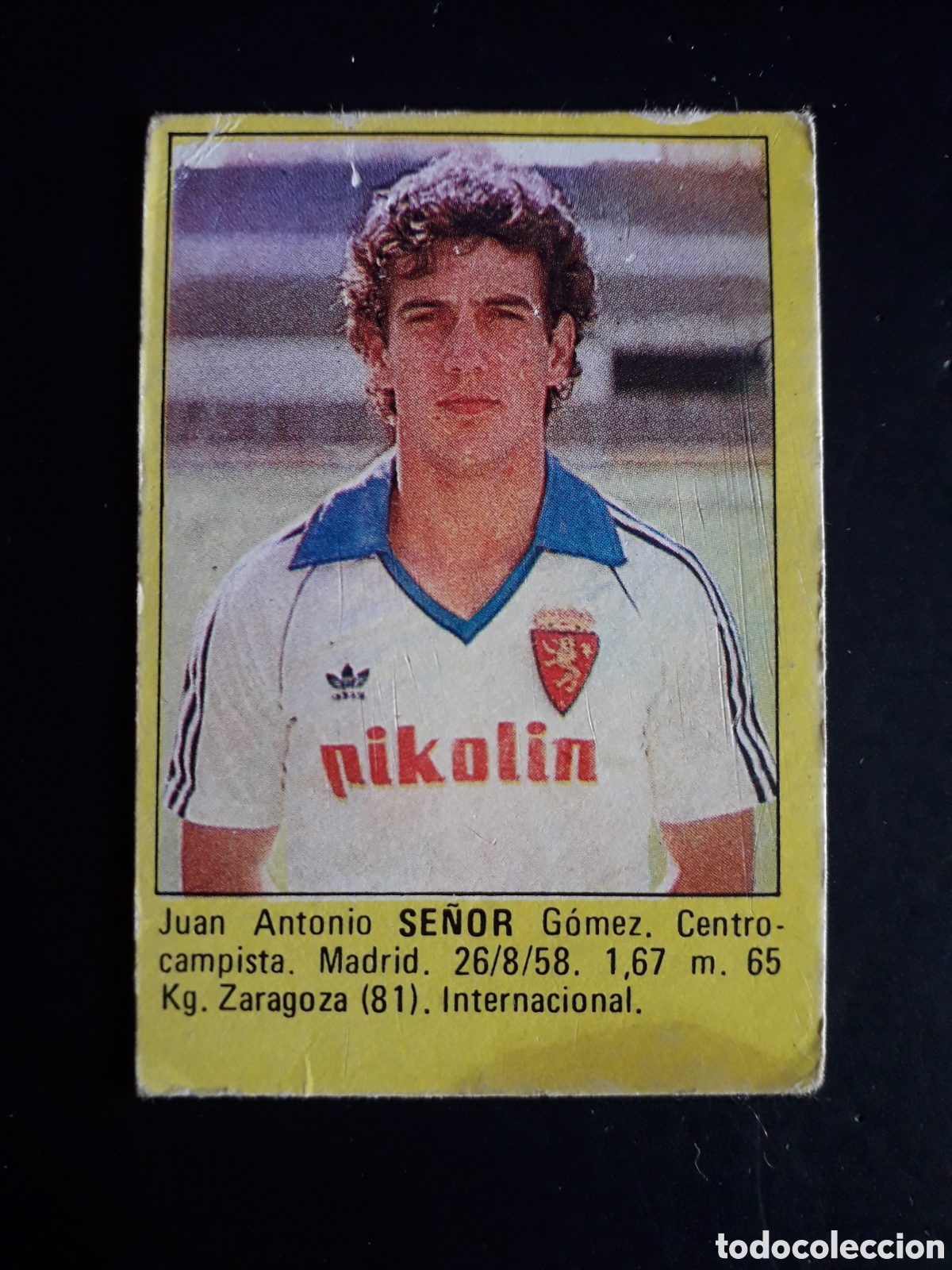 Cromos de f&uacute;tbol: SE&Ntilde;OR ZARAGOZA SUPER F&Uacute;TBOL 84 83-84 1983-1984 ROLL&Aacute;N DESPEGADO PEDIDO M&Iacute;NIMO 3&euro;