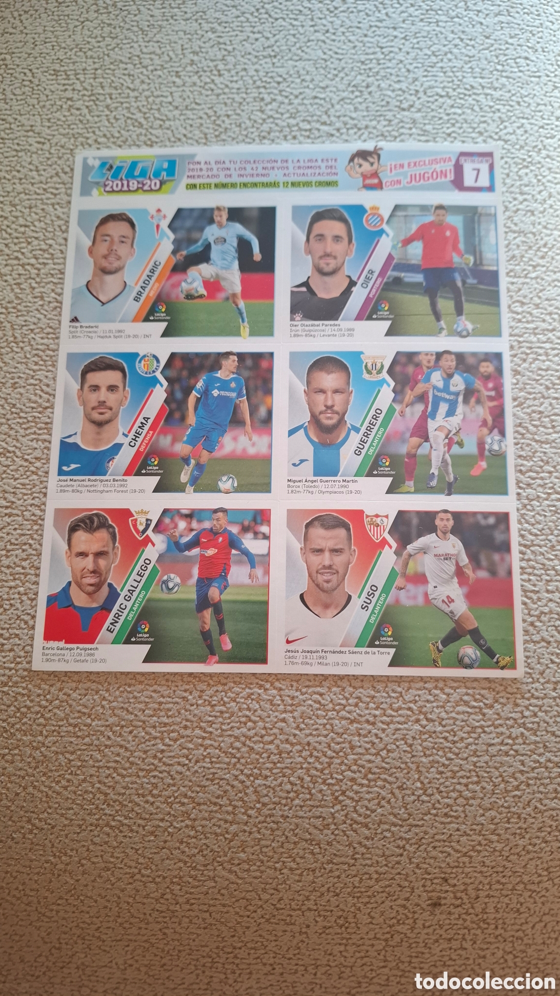 Cromos de f&uacute;tbol: MERCADO DE INVIERNO LIGA ESTE 2019-20. L&Aacute;MINAS 7