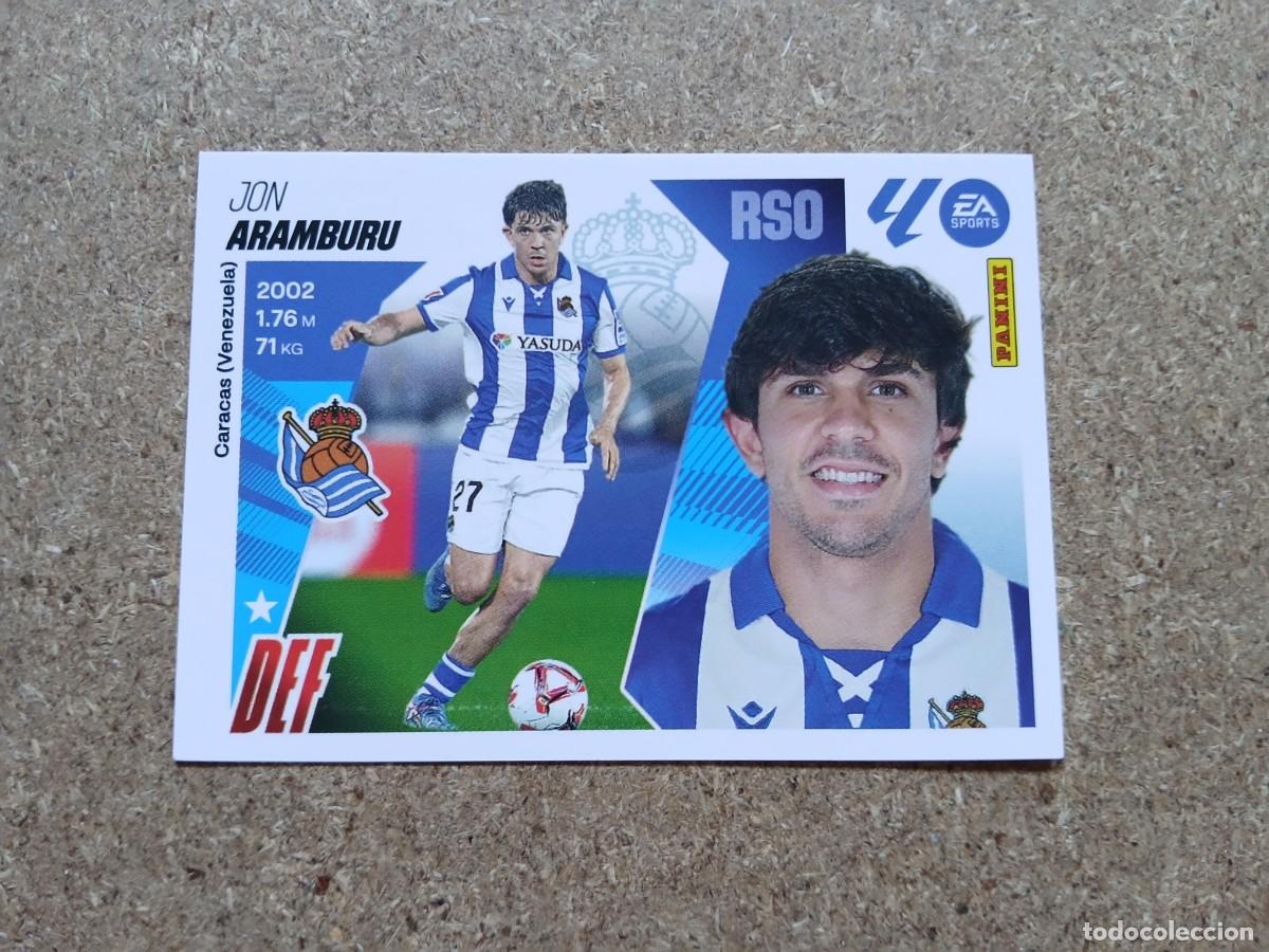 Cromos de f&uacute;tbol: JON ARAMBURU - REAL SOCIEDAD N&ordm; 5 A LIGA ESTE 2025 2026 - 25 26