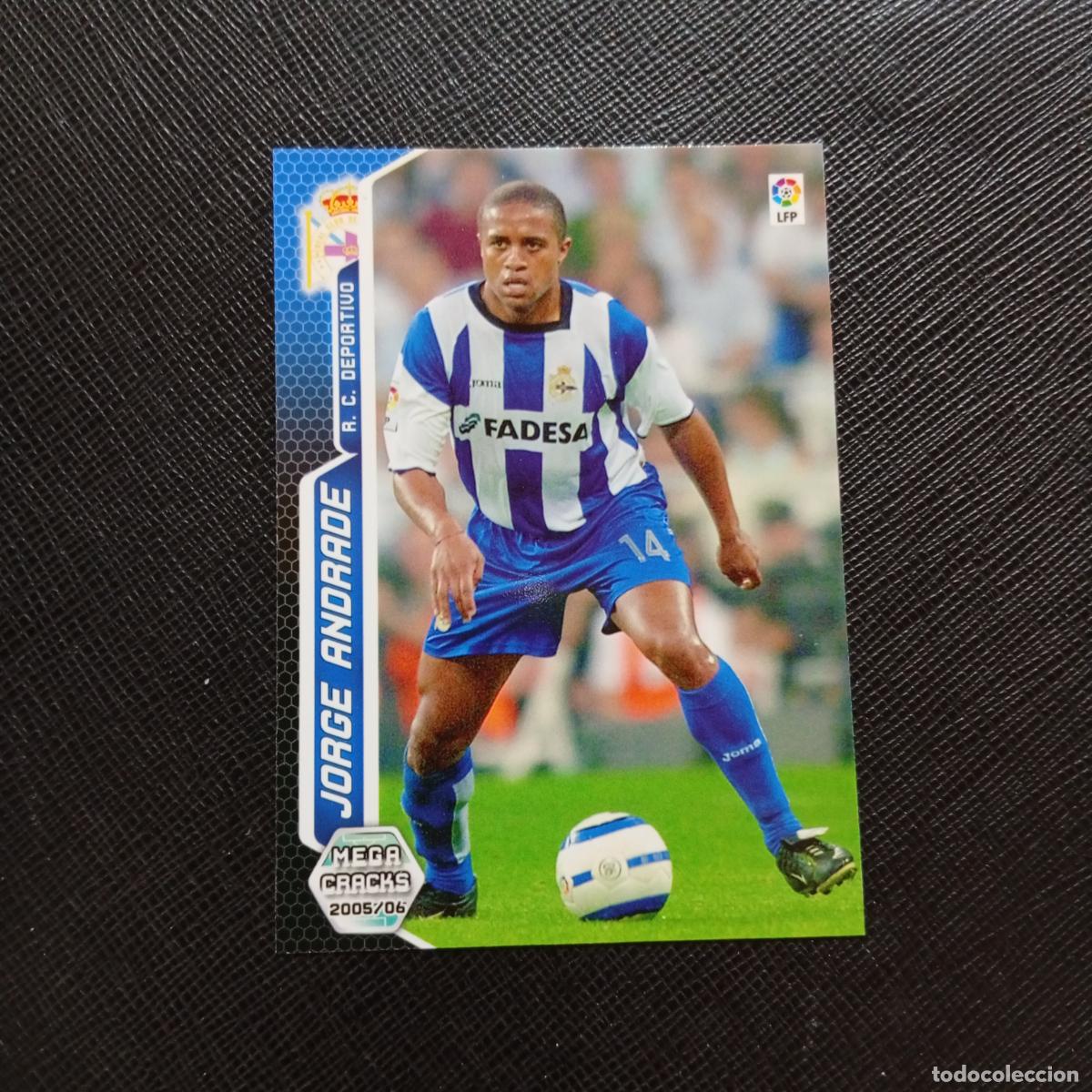 Cromos de f&uacute;tbol: 132 JORGE ANDRADE DEPORTIVO PANINI MEGACRACKS 05 06 CROMO FUTBOL 2005 2006 - A213 PG136