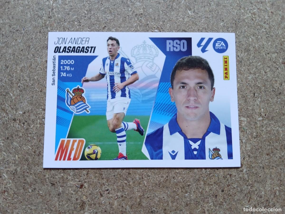Football Stickers: JON ANDER OLASAGASTI - REAL SOCIEDAD N&ordm; 14 B LIGA ESTE 2025 2026 - 25 26