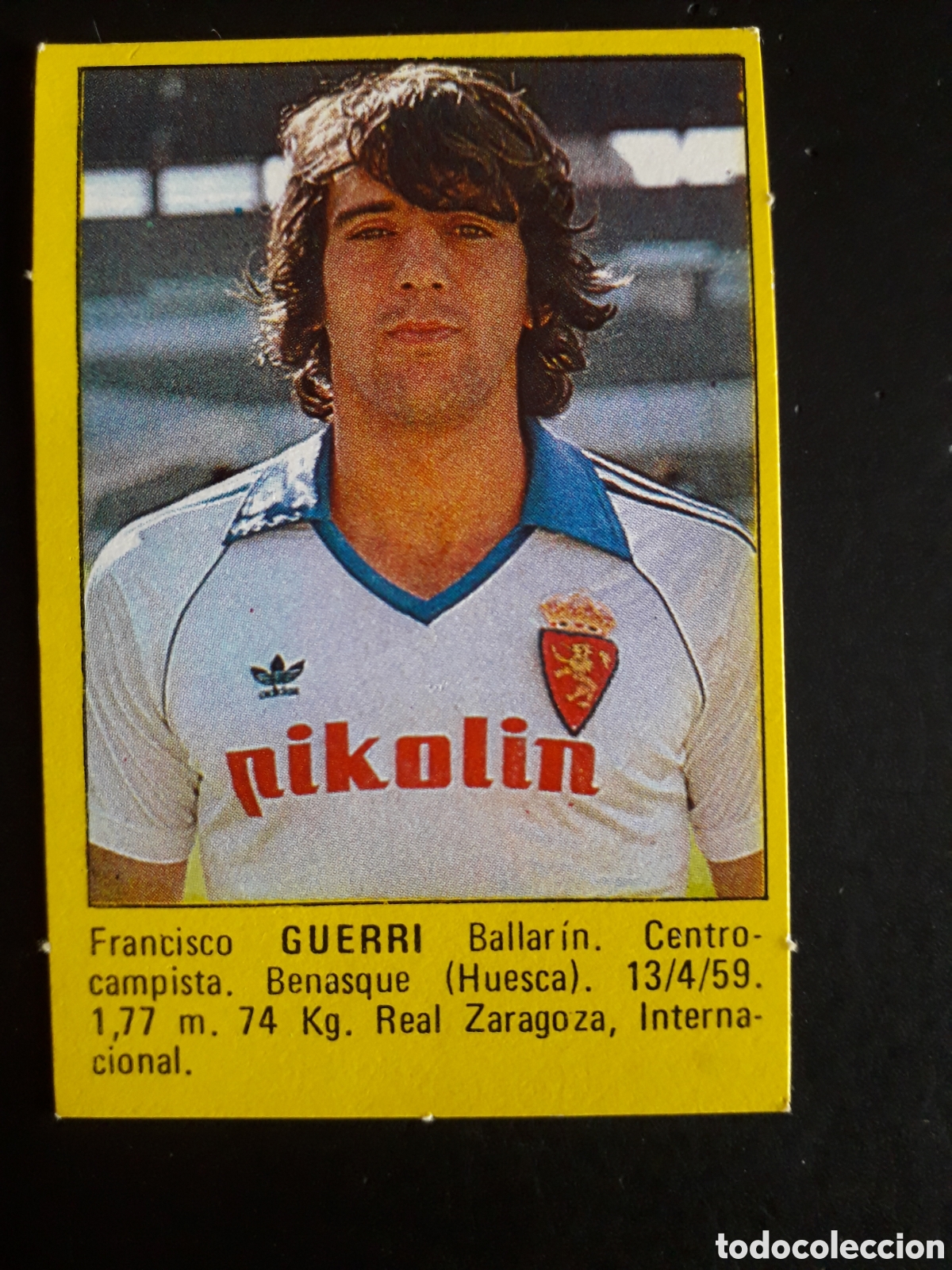 Football Stickers: GUERRI ZARAGOZA SUPER F&Uacute;TBOL 84 83-84 1983-1984 ROLL&Aacute;N DESPEGADO PEDIDO M&Iacute;NIMO 3&euro;