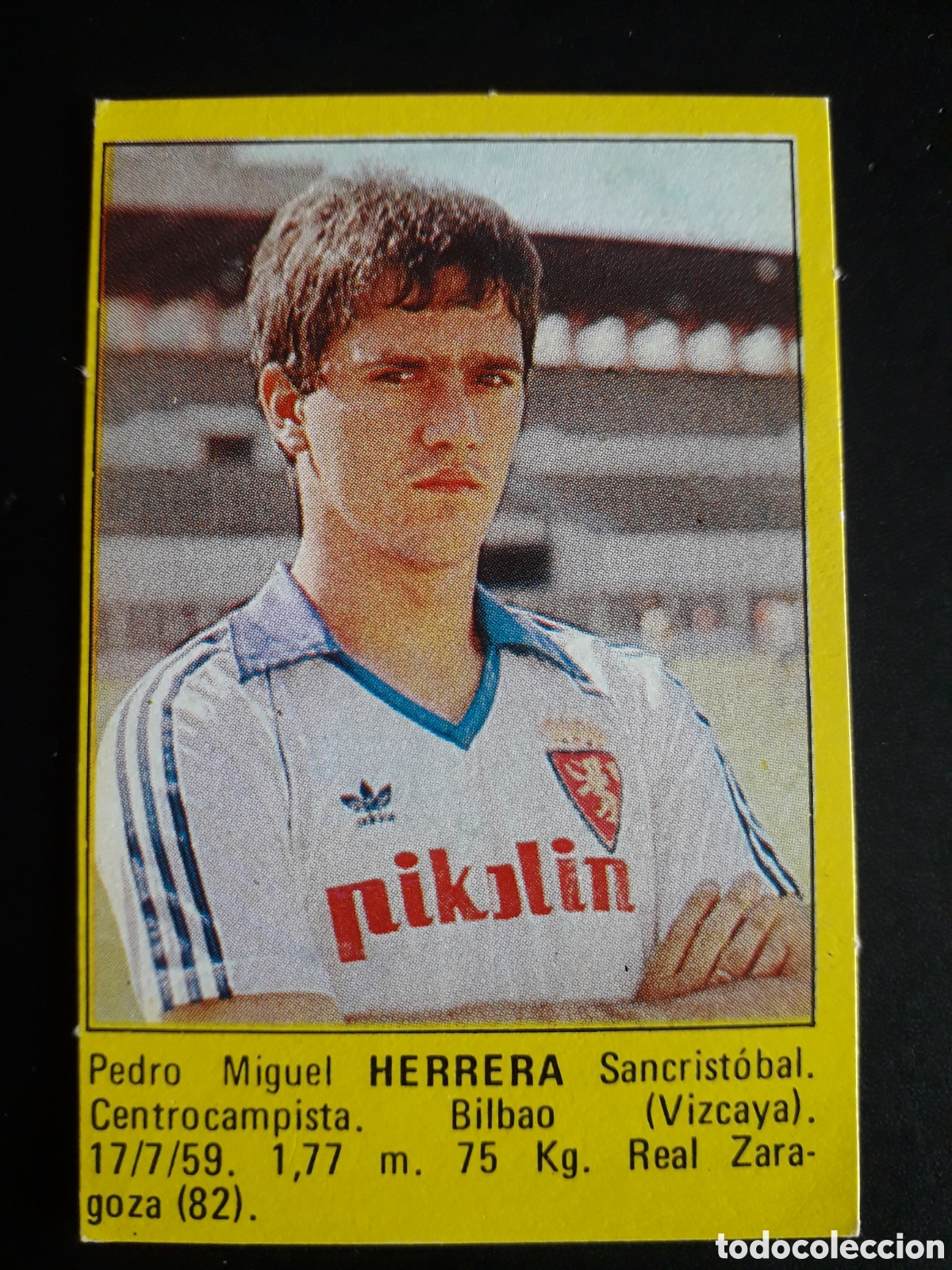 Figurine di Calcio: HERRERA ZARAGOZA SUPER F&Uacute;TBOL 84 83-84 1983-1984 ROLL&Aacute;N DESPEGADO PEDIDO M&Iacute;NIMO 3&euro;