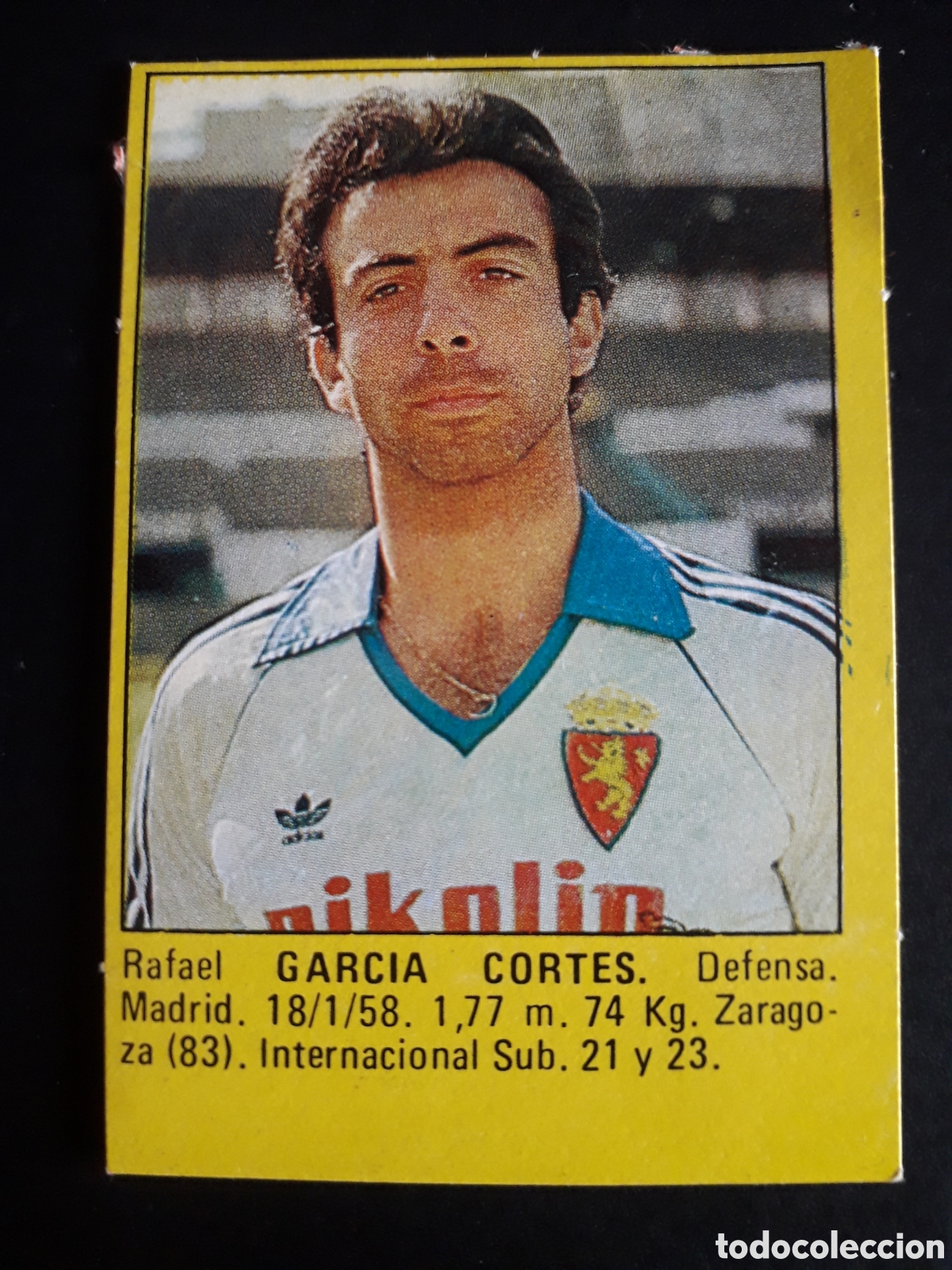 Football Stickers: GARC&Iacute;A CORT&Eacute;S ZARAGOZA SUPER F&Uacute;TBOL 84 83-84 1983-1984 ROLL&Aacute;N DESPEGADO PEDIDO M&Iacute;NIMO 3&euro;