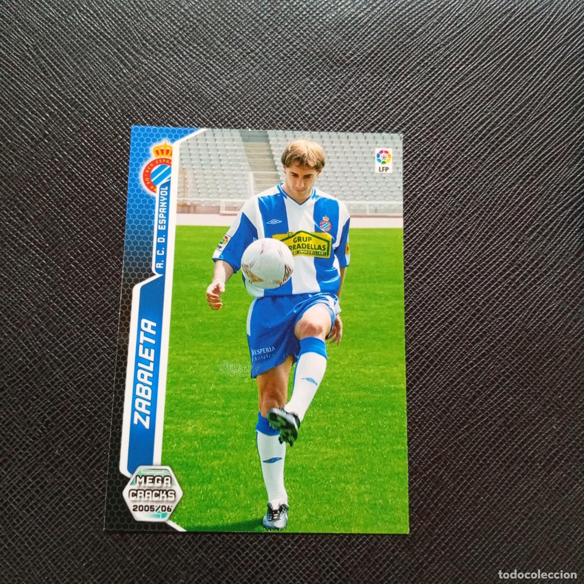 Cromos de f&uacute;tbol: 156 ZABALETA ESPA&Ntilde;OL PANINI MEGACRACKS 05 06 CROMO FUTBOL 2005 2006 - A213 PG163