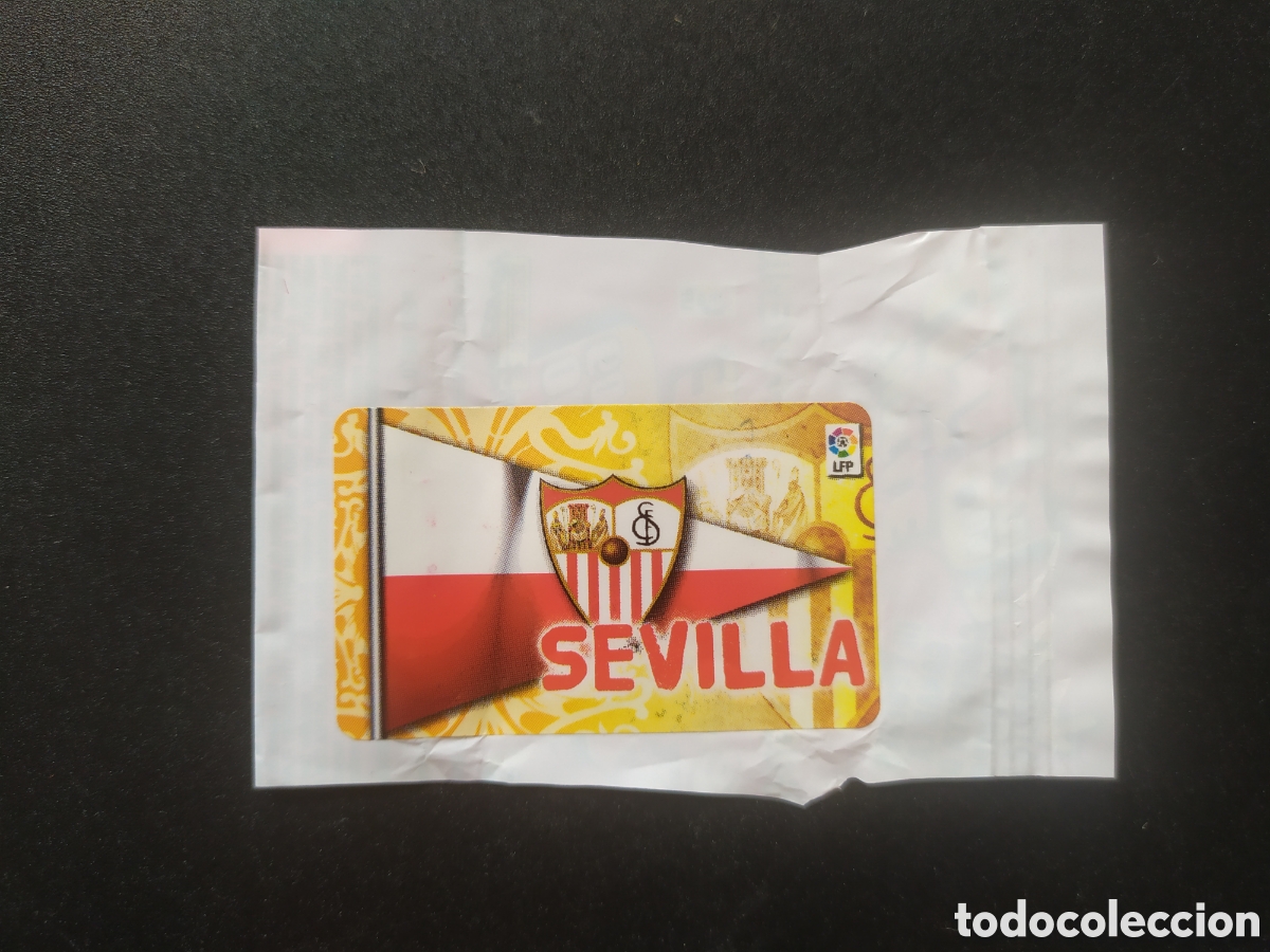 Football Stickers: Liga este 2009 2010 09 10 panini chicle chicles escudo Sevilla sin pegar