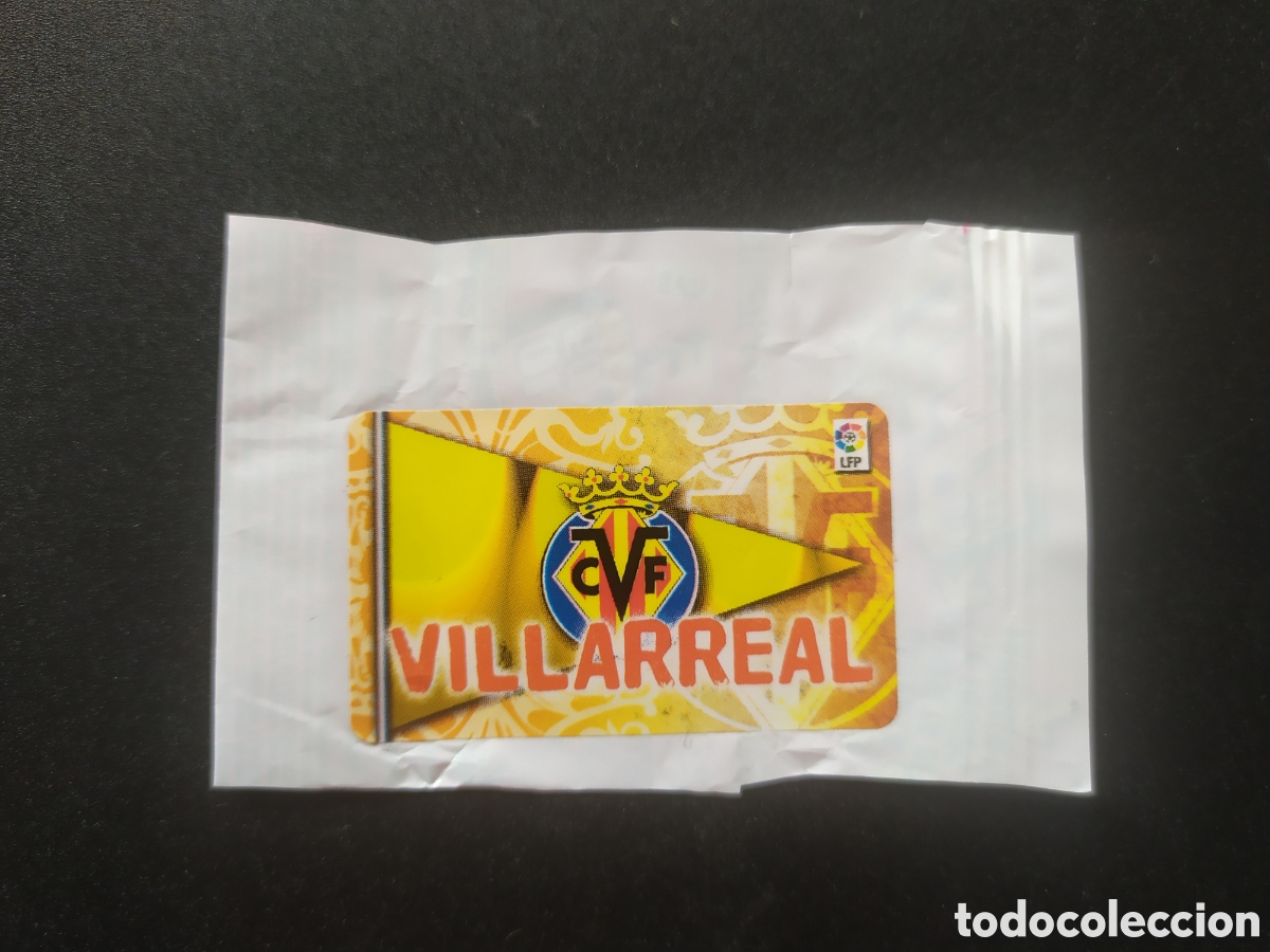 Football Stickers: Liga este 2009 2010 09 10 panini chicle chicles escudo Villarreal sin pegar
