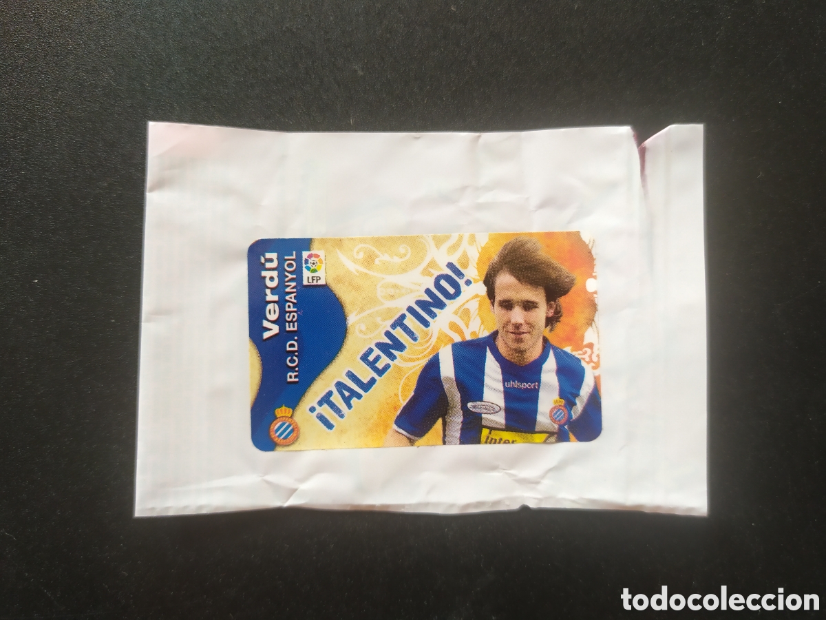 Football Stickers: Liga este 2009 2010 09 10 panini chicle chicles Verdu Espanyol sin pegar