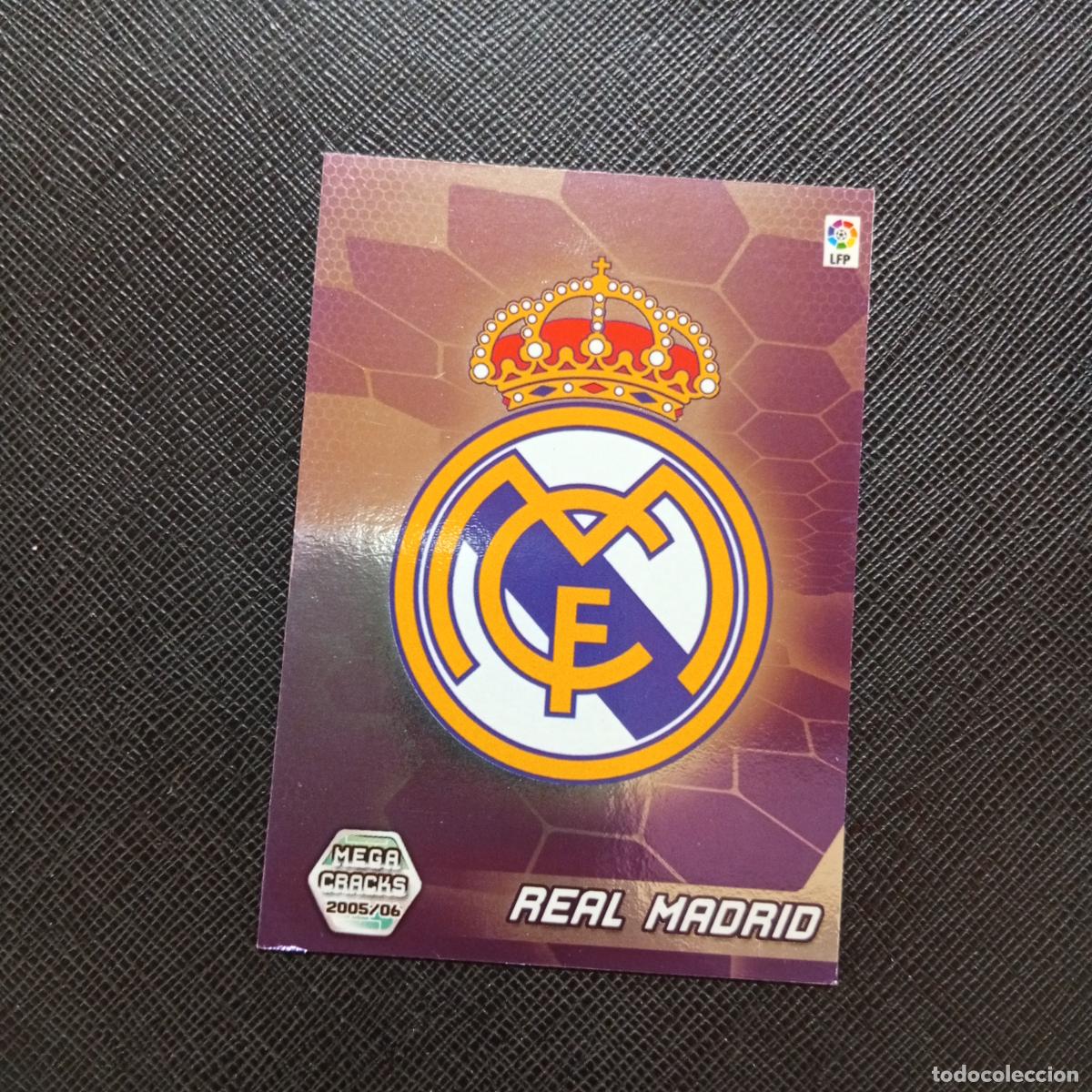 Cromos de f&uacute;tbol: 181 ESCUDO REAL MADRID PANINI MEGACRACKS 05 06 CROMO FUTBOL 2005 2006 - A213 PG190