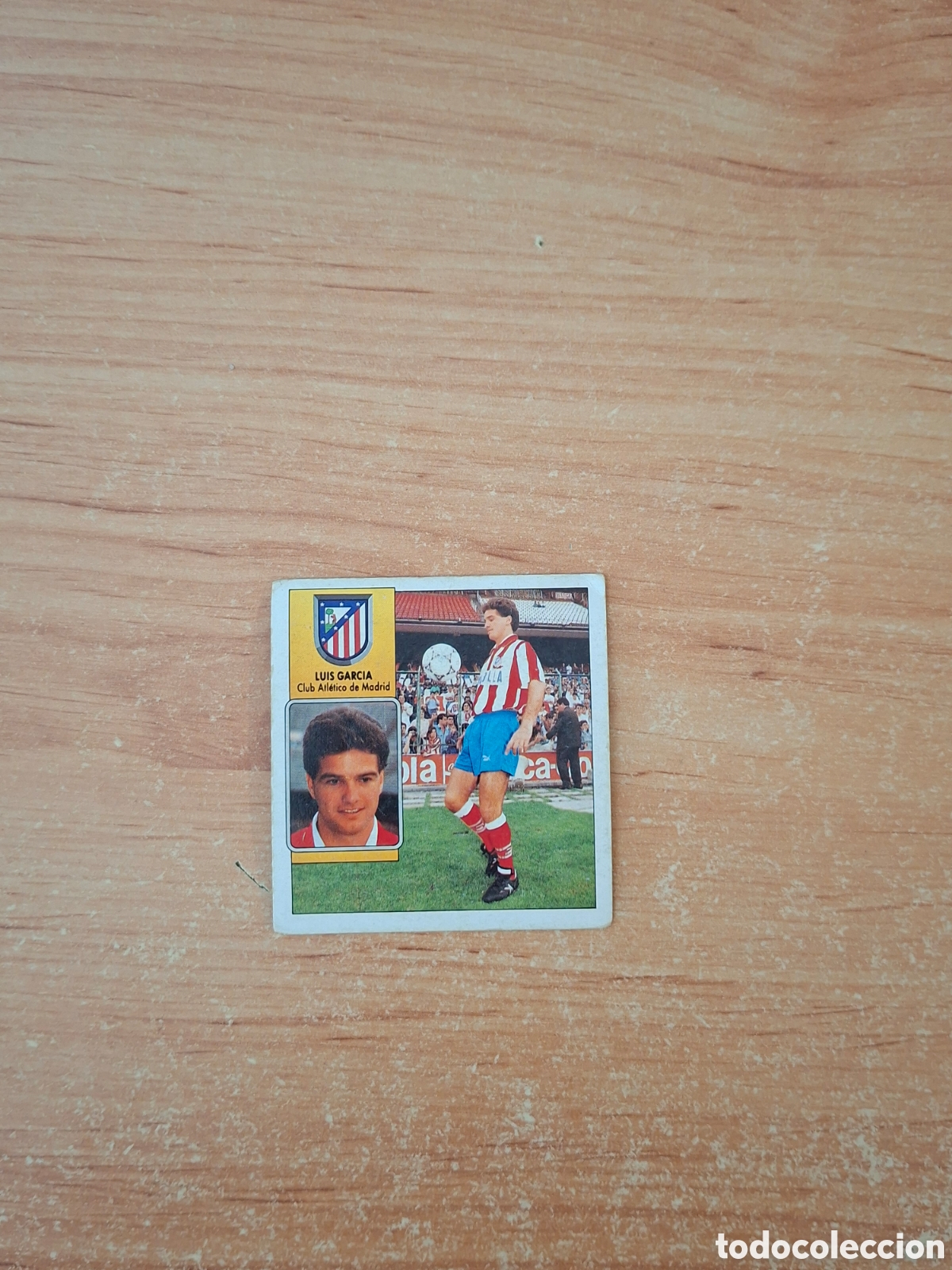 Figurine di Calcio: Este 92 93 luis garcia at Madrid fichaje 5 despegado ver fotos