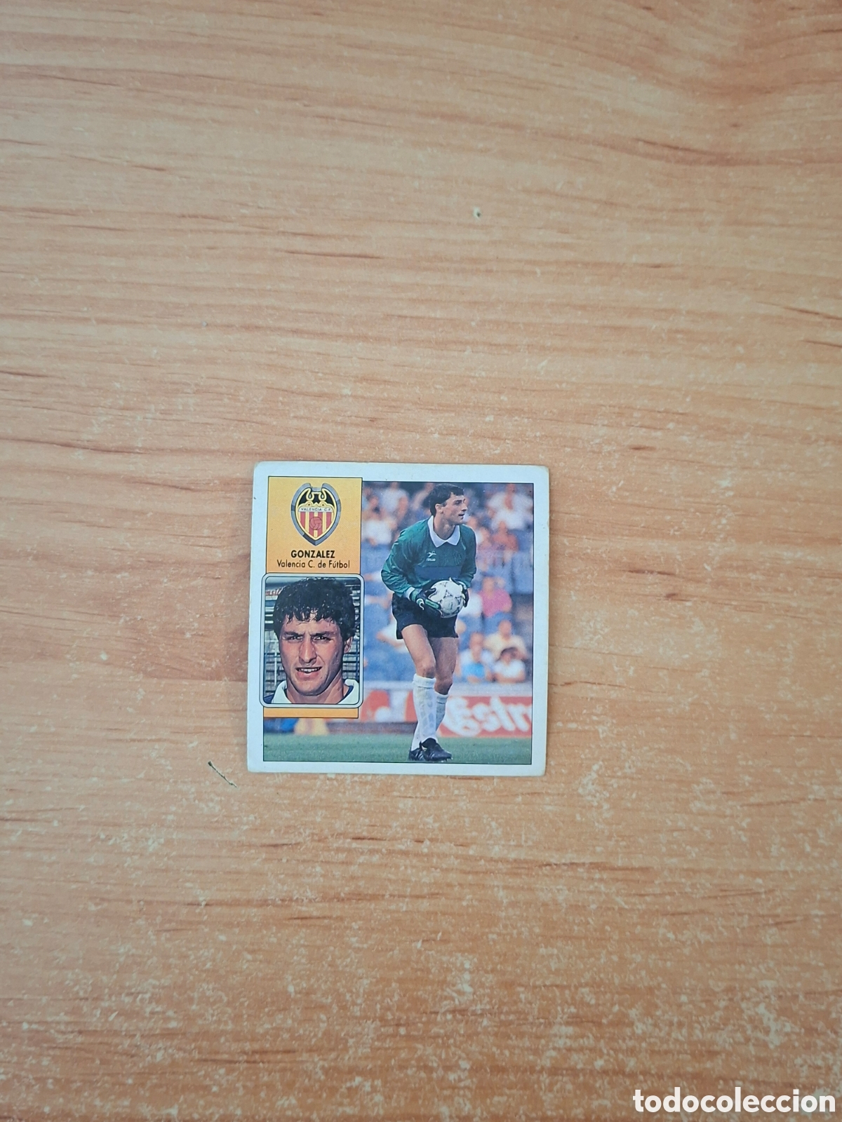 Figurine di Calcio: Este 92 93 Gonz&aacute;lez Valencia fichaje 8 despegado ver fotos