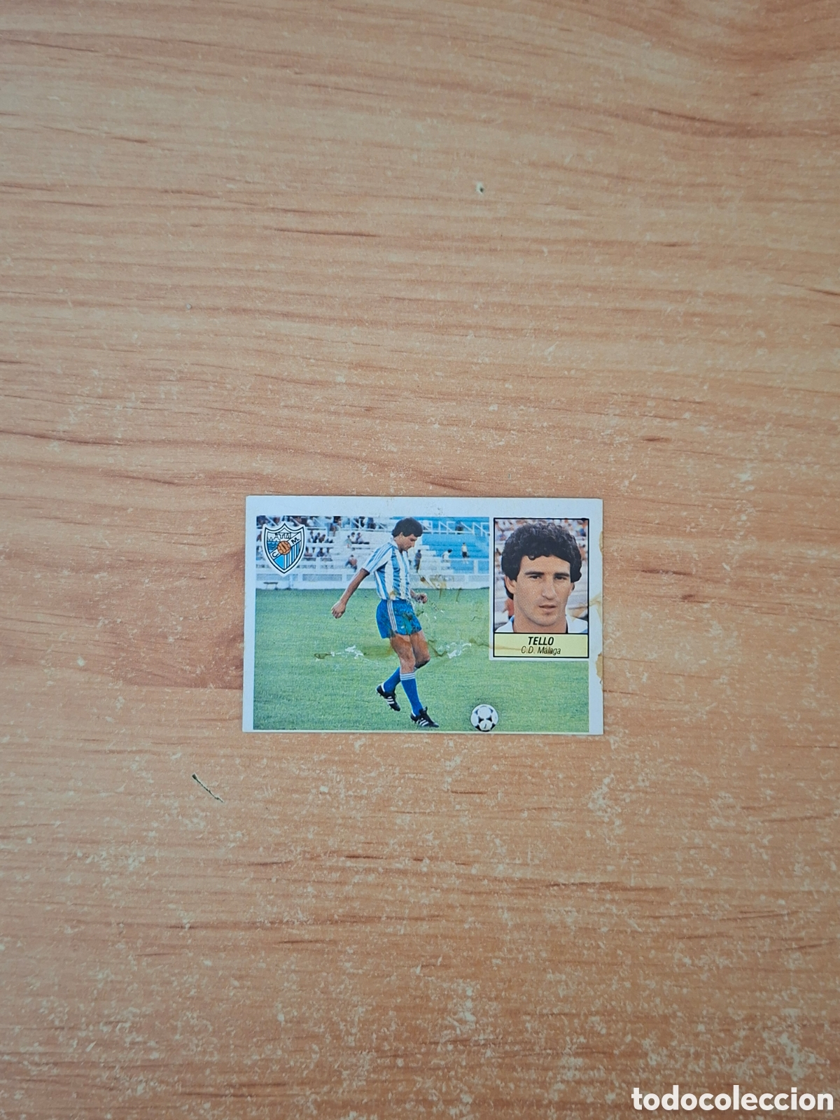 Football Stickers: Este 84 85 Tello M&aacute;laga doble fichaje 11 despegado ver fotos