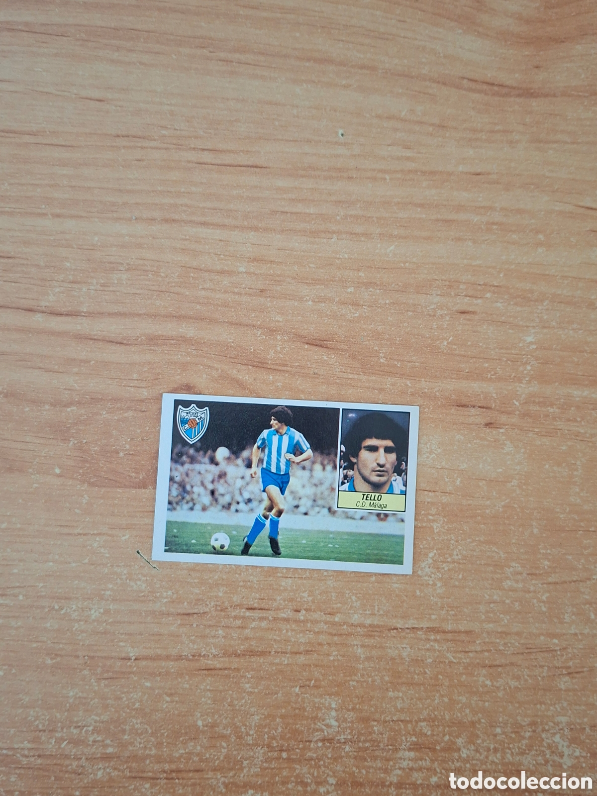 Football Stickers: Este 84 85 Tello M&aacute;laga pintado fichaje 11 despegado ver fotos