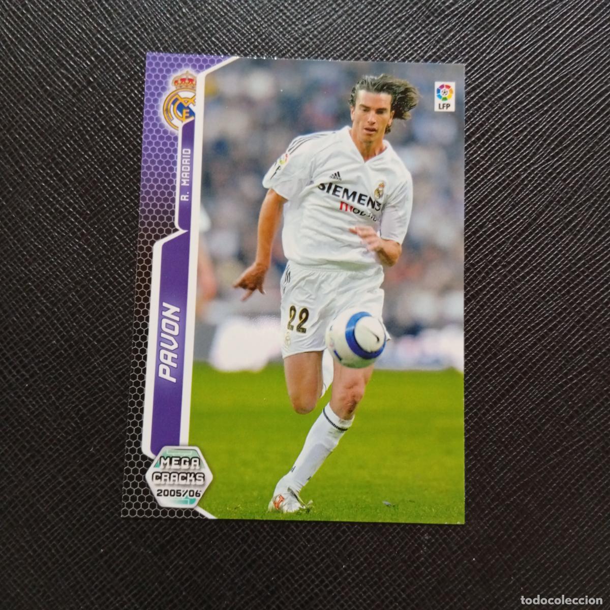 Cromos de f&uacute;tbol: 186 PAVON REAL MADRID PANINI MEGACRACKS 05 06 CROMO FUTBOL 2005 2006 - A213 PG199