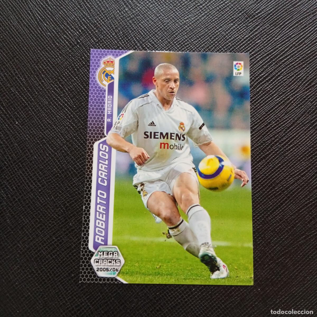Cromos de f&uacute;tbol: 187 ROBERTO CARLOS REAL MADRID PANINI MEGACRACKS 05 06 CROMO FUTBOL 2005 2006 - A213 PG199