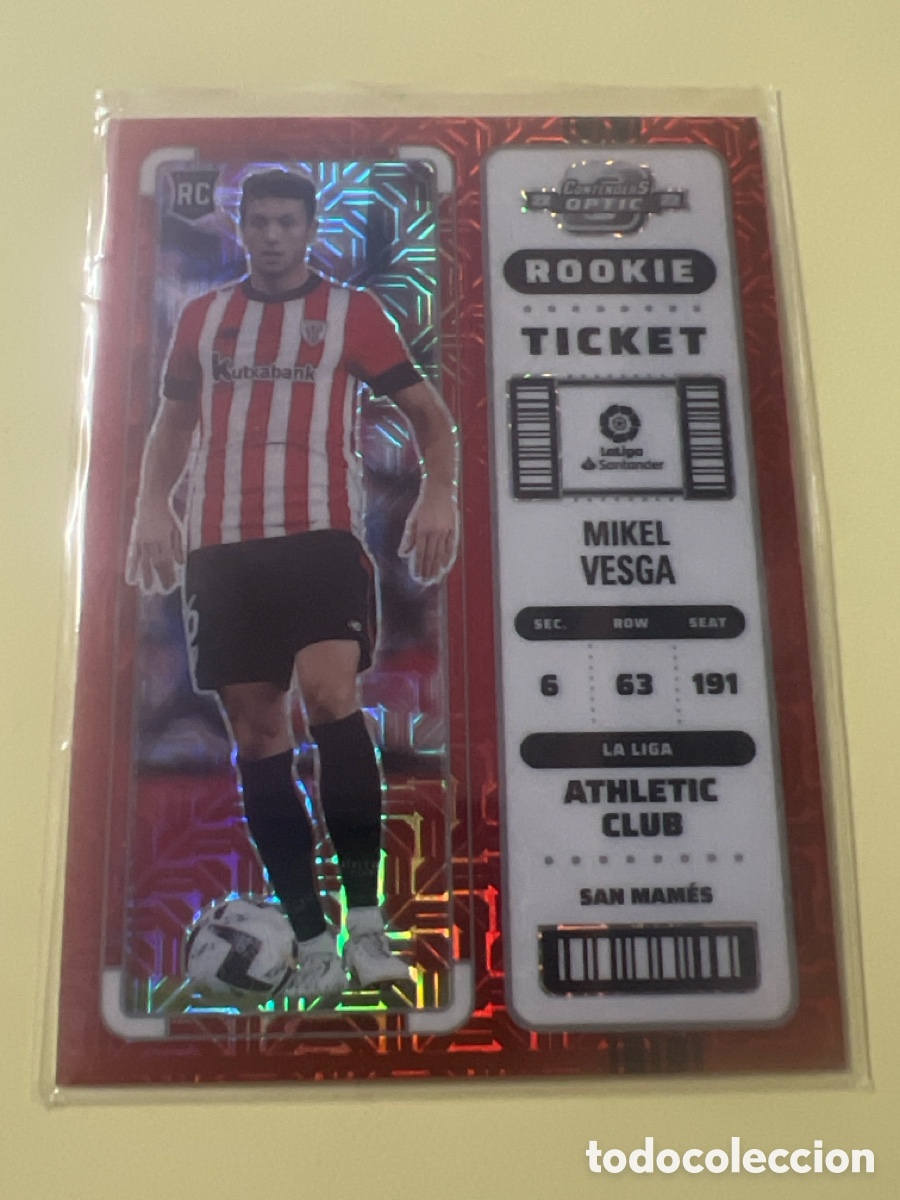 Cromos de f&uacute;tbol: C2723. 291 Mikel Vesga Contenders Optic Rookie Ticket Athletic Club Panini Chronicles La Liga 22 23