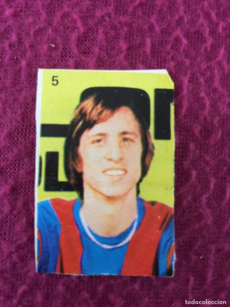 Cromos de f&uacute;tbol: Antiguo cromo jugador Cruyff F.C Barcelona &Aacute;lbum f&uacute;tbol campeonato liga 76 / 77. Pipas. Lit. Graell