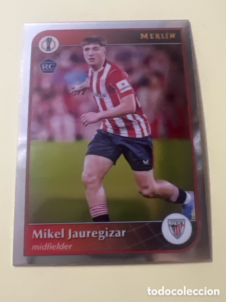 Cromos de f&uacute;tbol: C2726. 107 Mikel Jauregizar Rookie Card Athletic Club Merlin Chrome 24 25