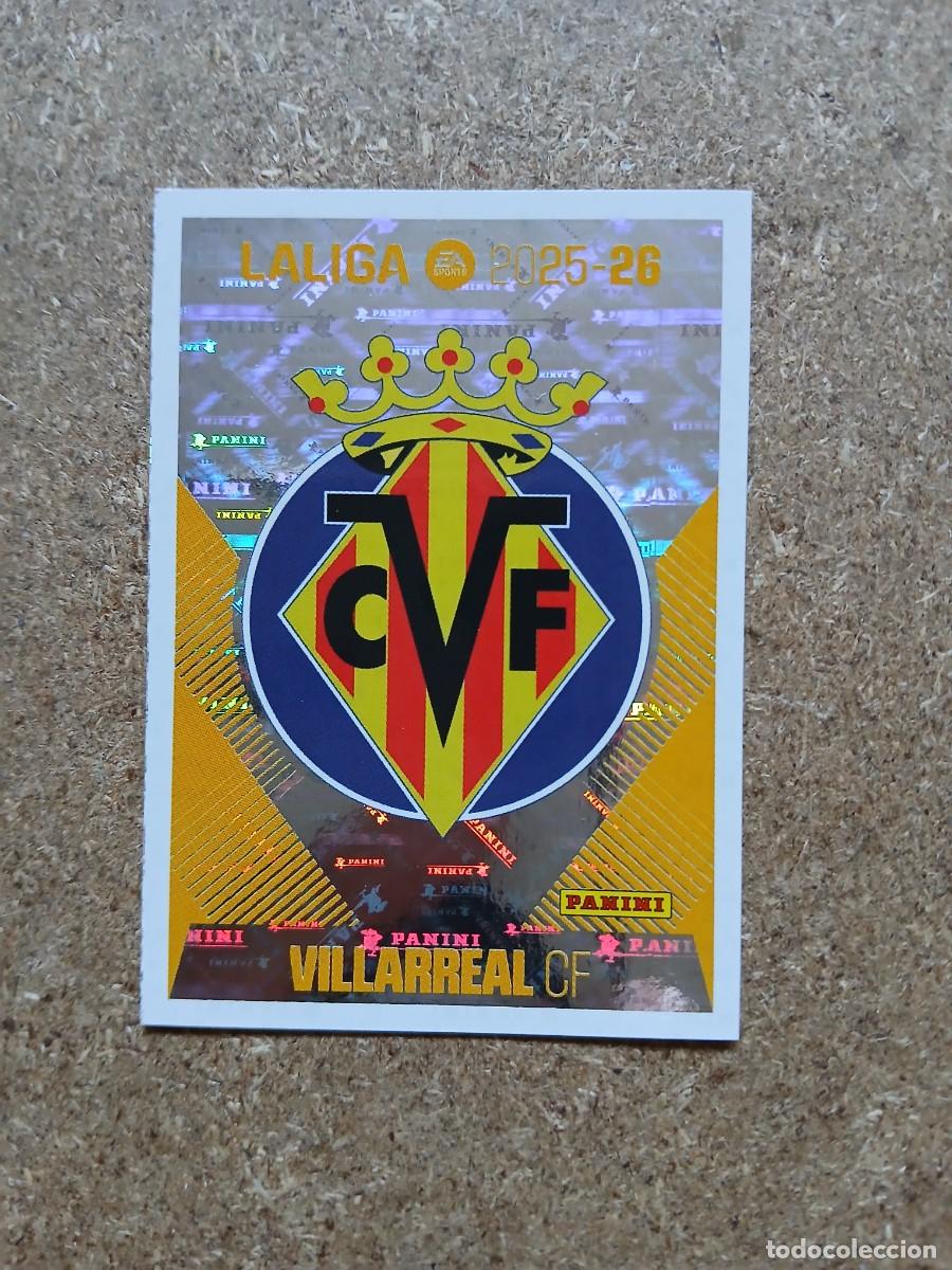 Cromos de f&uacute;tbol: ESCUDO VILLARREAL CF - VILLARREAL CF N&ordm; 1 LIGA ESTE 2025 2026 - 25 26