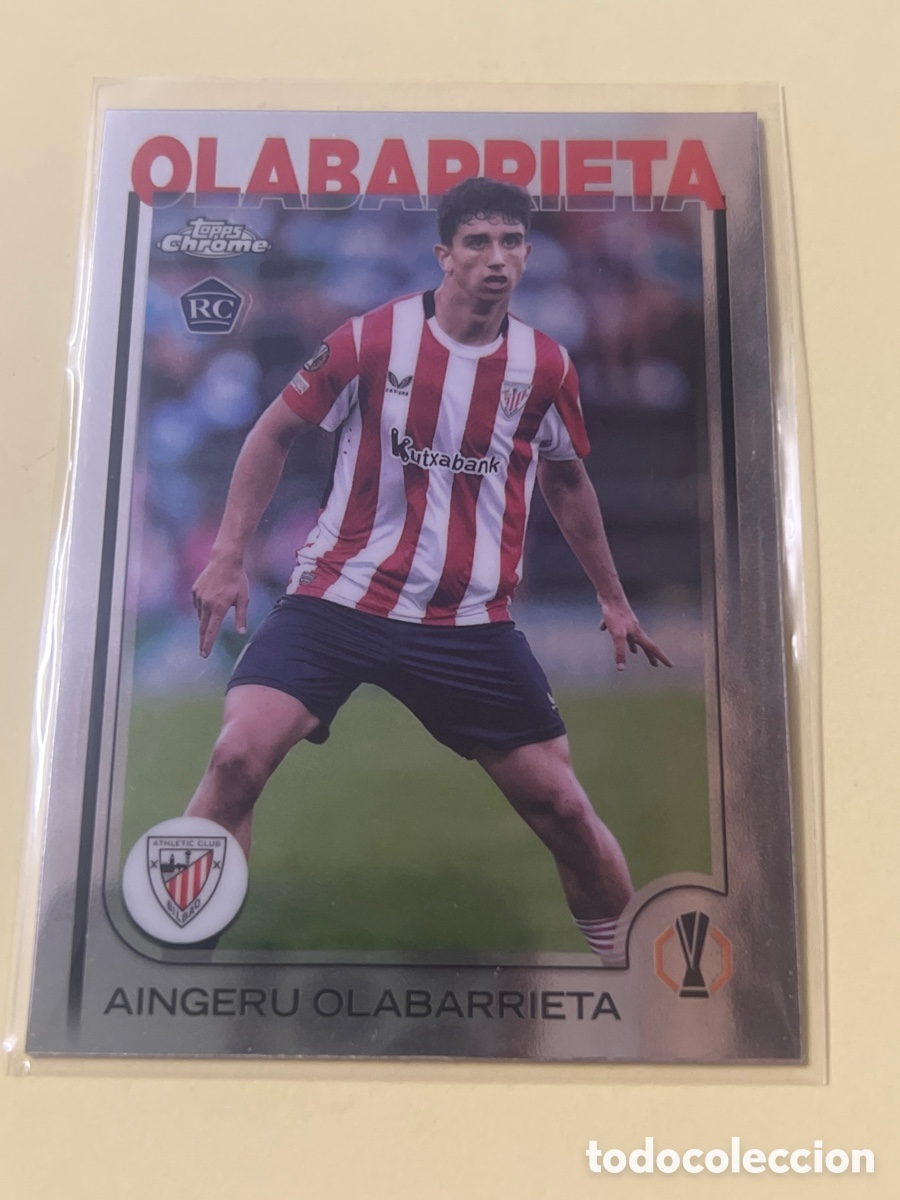 Cromos de f&uacute;tbol: C2727.! 146 Aingeru Olabarrieta Rookie Card Athletic Club Topps UEFA Clubs Competitions Chrome 24 25
