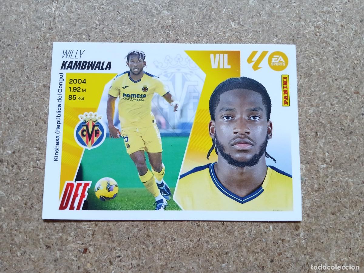 Cromos de f&uacute;tbol: WILLY KAMBWALA - VILLARREAL CF N&ordm; 8 LIGA ESTE 2025 2026 - 25 26