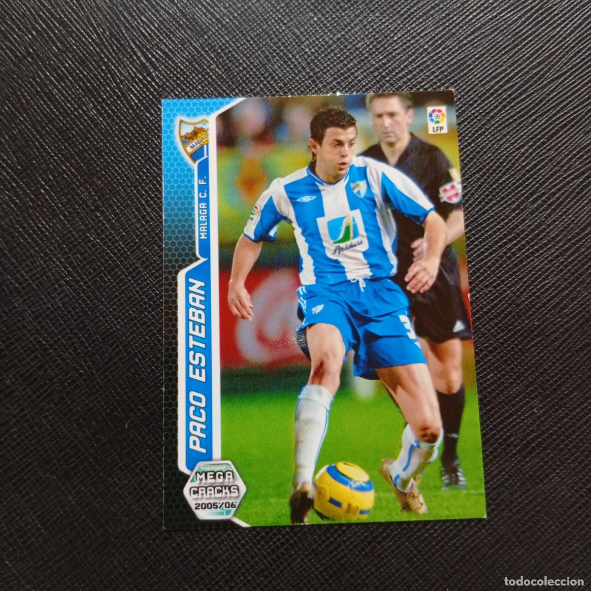 Cromos de f&uacute;tbol: 216 BIS PACO ESTEBAN MALAGA PANINI MEGACRACKS 05 06 CROMO FUTBOL 2005 2006 - A213 PG226