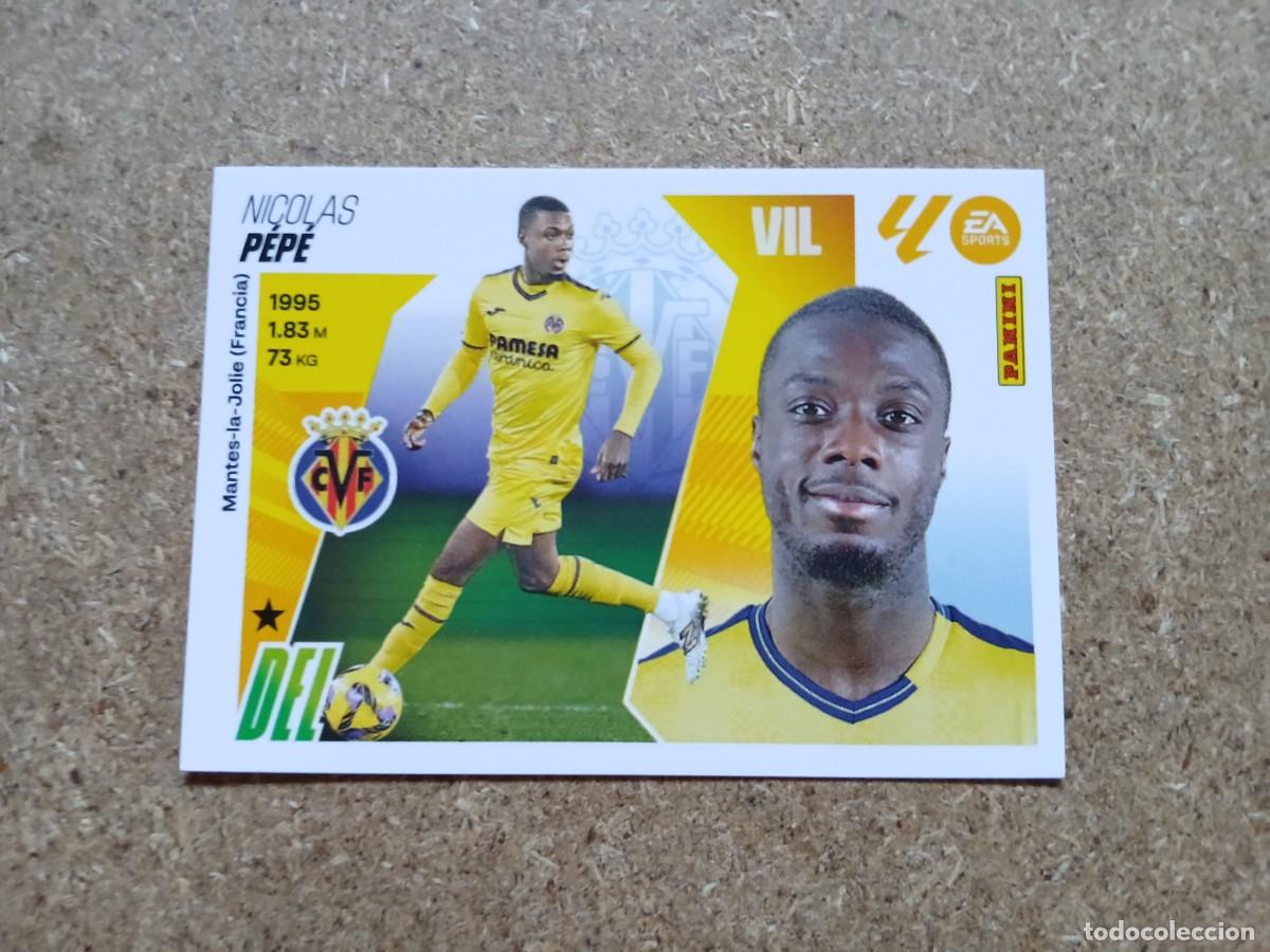 Football Stickers: NICOLAS PEPE - VILLARREAL CF N&ordm; 17 LIGA ESTE 2025 2026 - 25 26
