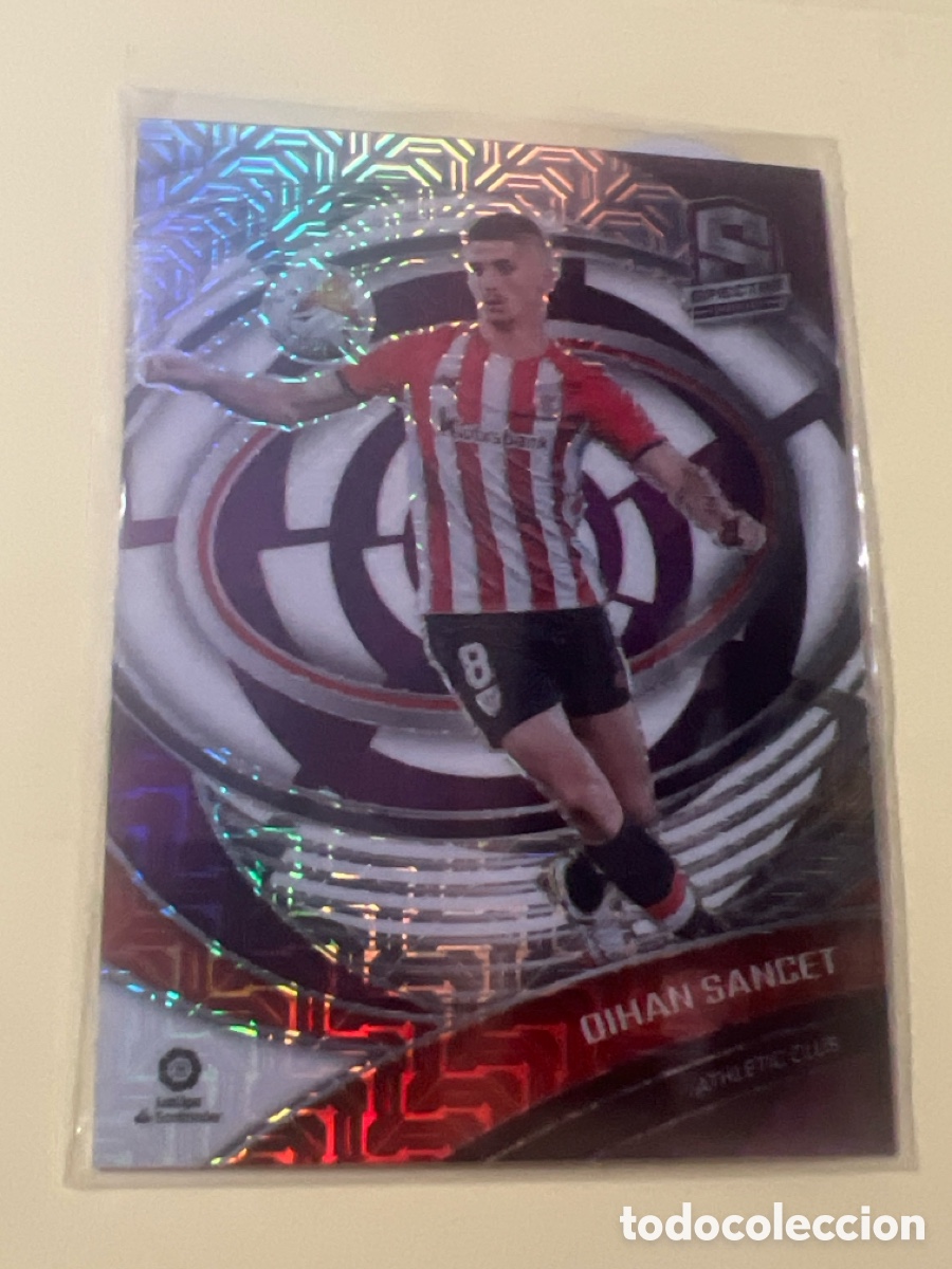 Football Stickers: C2715. Mojo p&uacute;rpura 2021-22 Panini Chronicles #247 Oihan Sancet Spectra La Liga