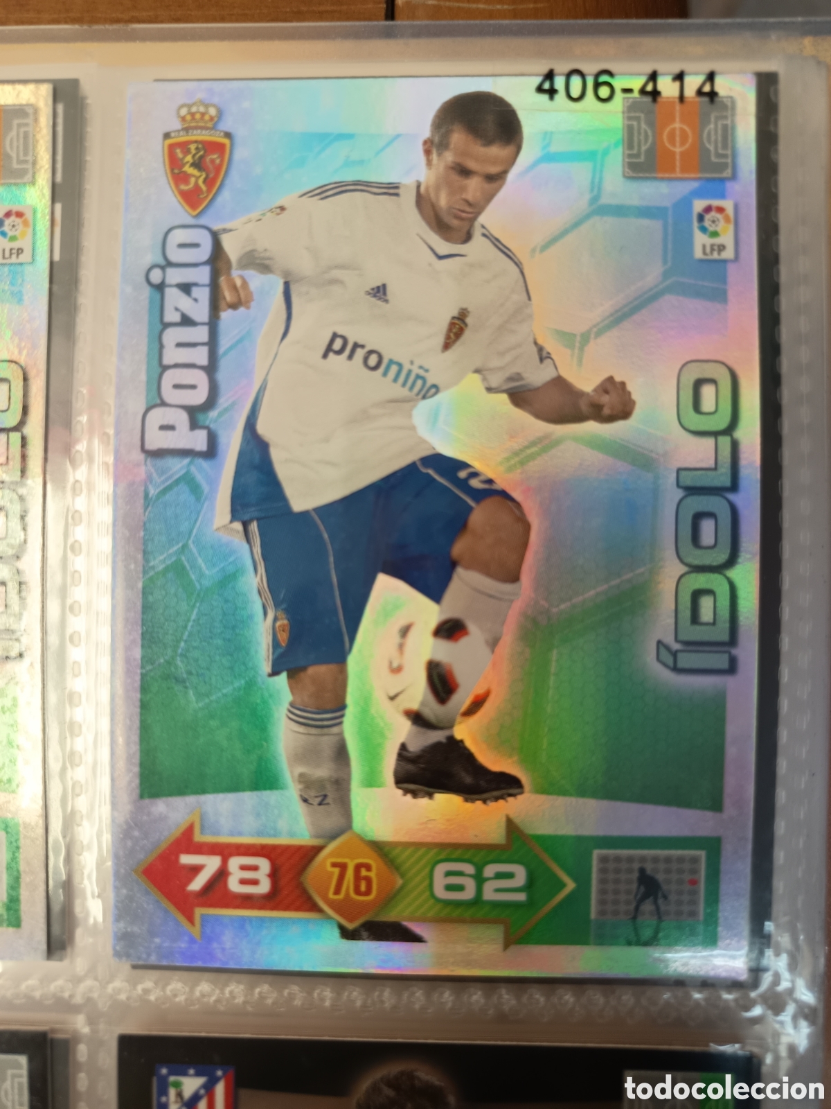 Cromos de f&uacute;tbol: ADRENALYN LIGA 2010 2011 IDOLO PONZIO ZARAGOZA