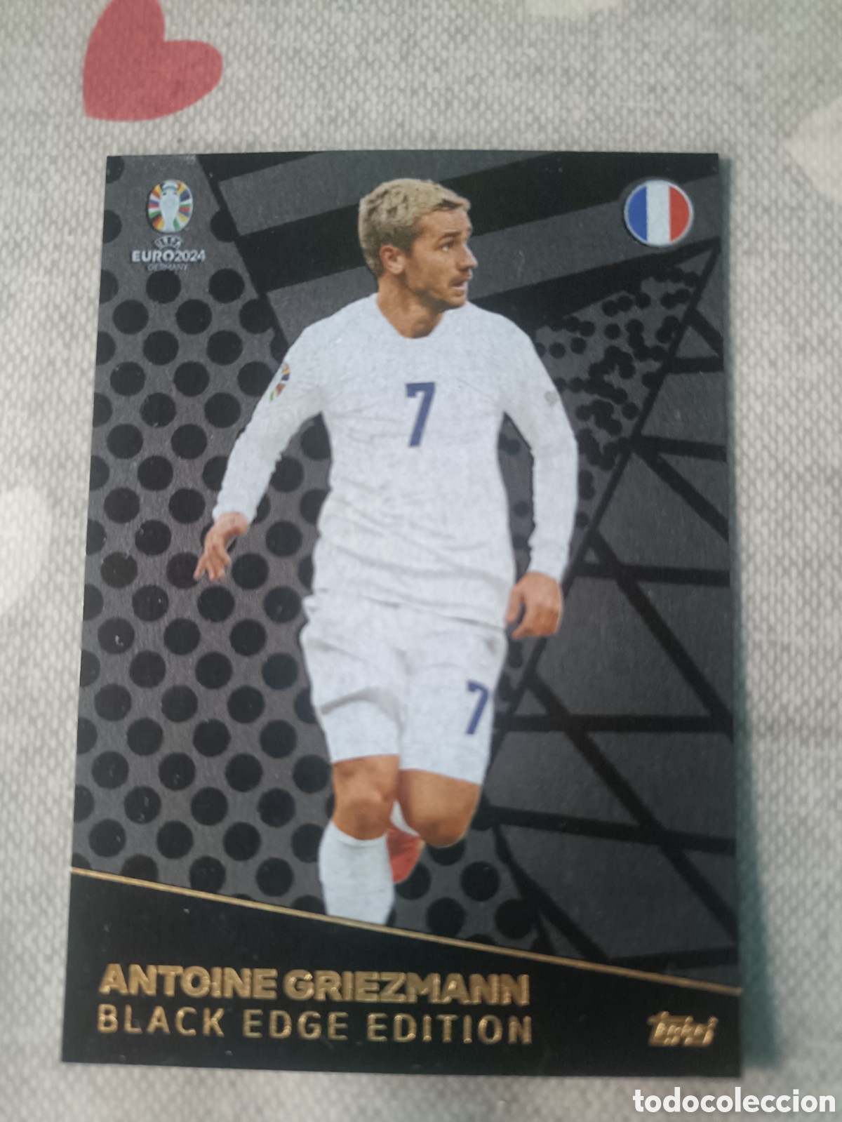 Cromos de f&uacute;tbol: ANTOINE GRIEZMANN BLACK EDGE EDITION TOPPS EURO 2024