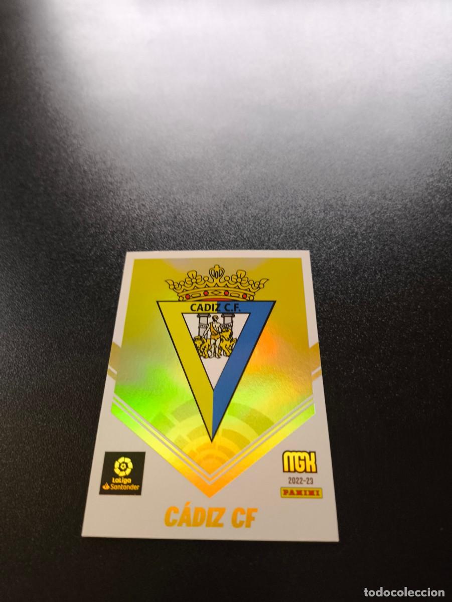 Cromos de f&uacute;tbol: 100 Escudo CADIZ PANINI LIGA MEGACRACKS MGK 2022 2023 22 23 NO ESTE ADRENALYN