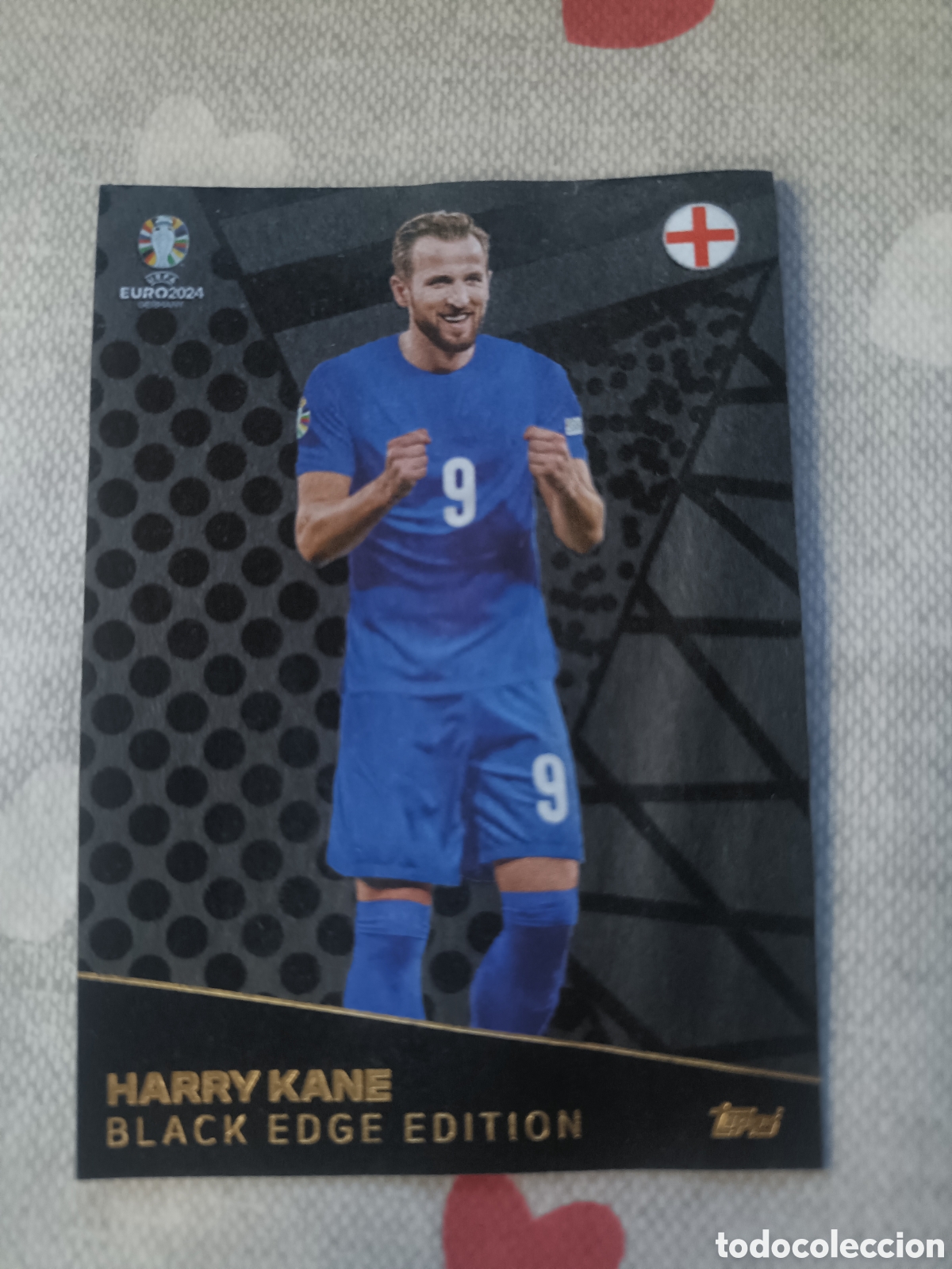Cromos de f&uacute;tbol: Harry Kane Black Edge EDITION TOPPS EURO 2024