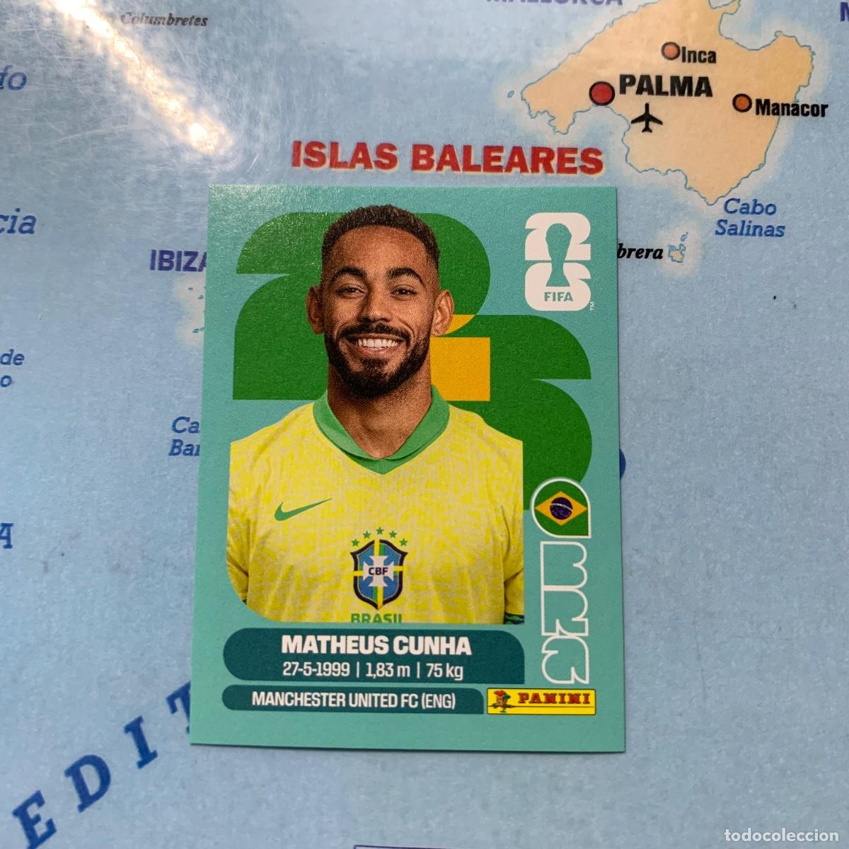 Cromos de f&uacute;tbol: Cunha n&uacute;mero 17 de Brasil cromo panini Mundial Fifa World Cup 2026