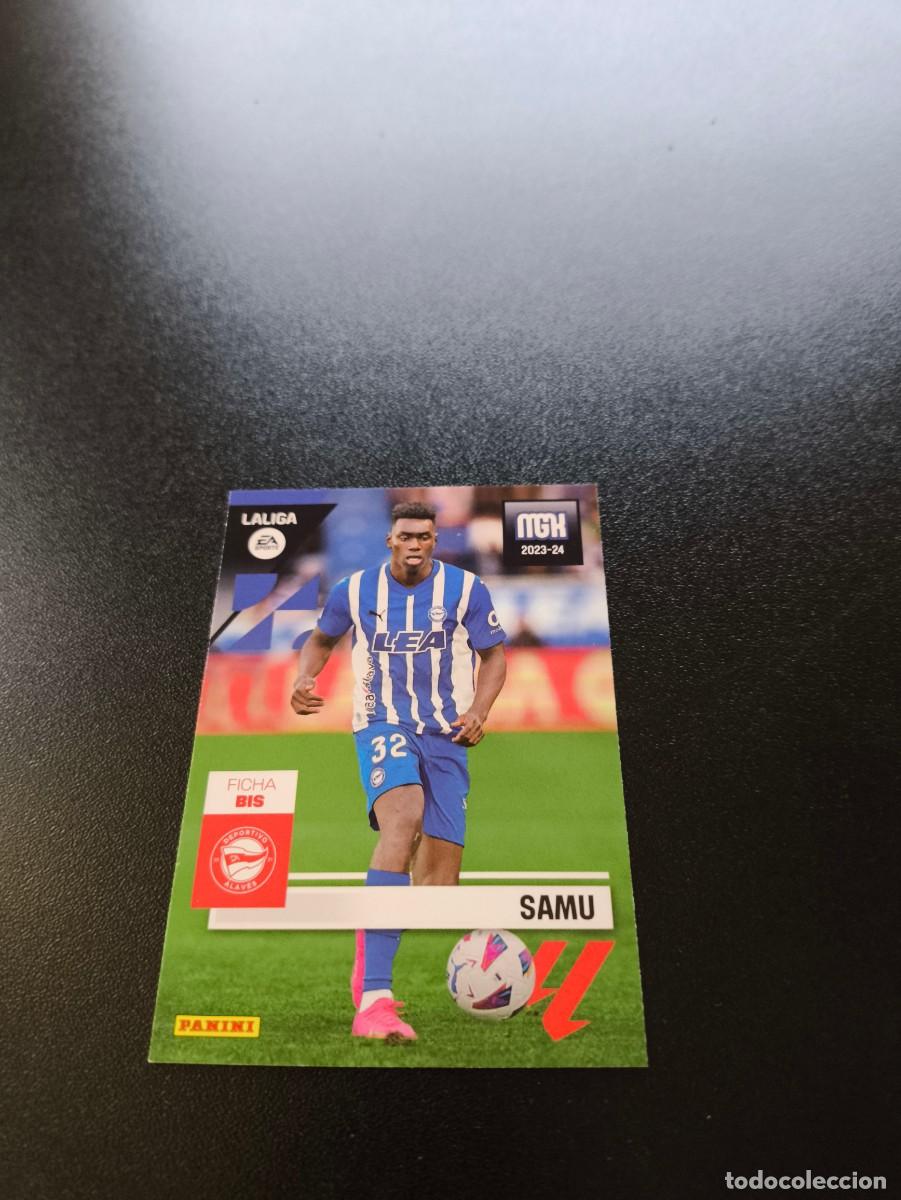 Cromos de f&uacute;tbol: 32 BIS Samu Omorodion ALAVES PANINI LIGA MEGACRACKS MGK 2023 2024 23 24 NO ESTE