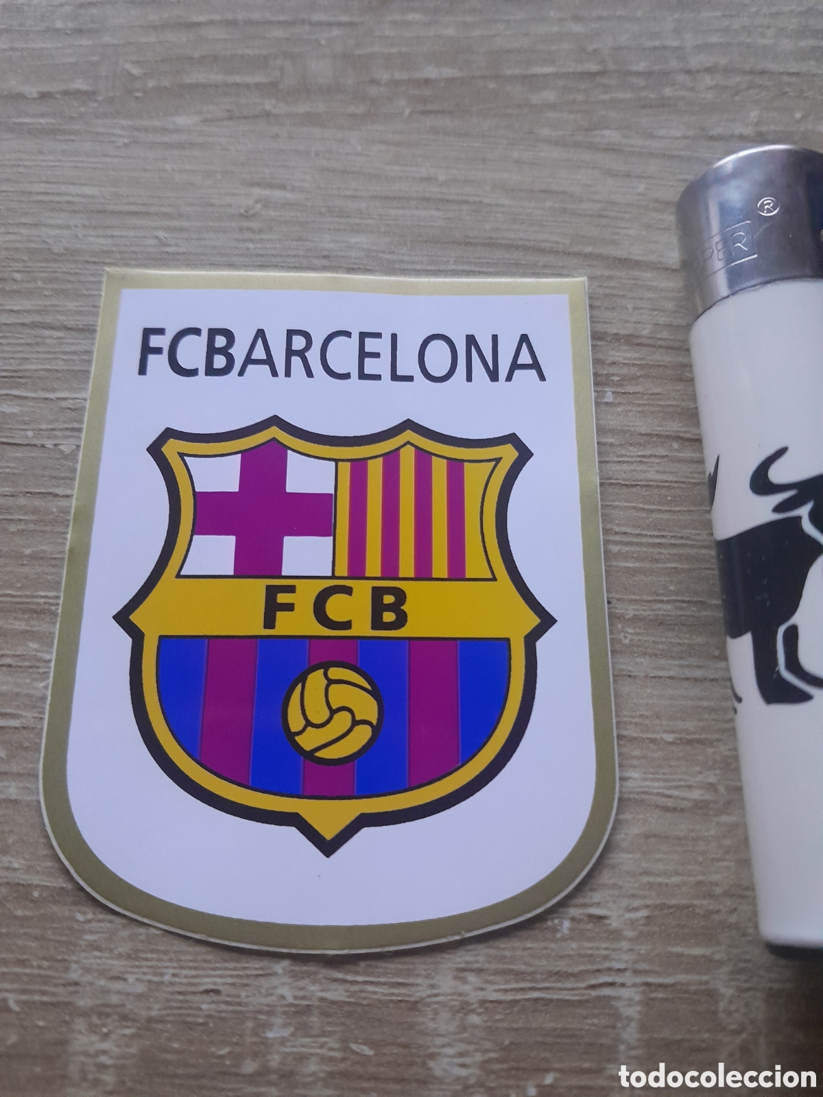 Cartes &agrave; collectionner de Football: cromo escudo barcelona antiguo pegatina