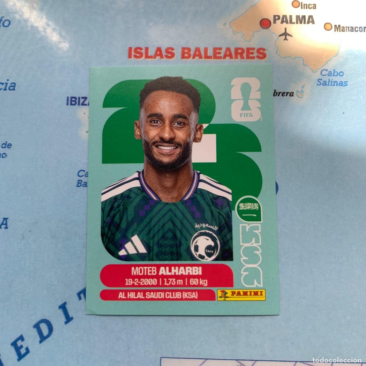 Cartes &agrave; collectionner de Football: Arabia Saudi n&uacute;mero 7 cromo panini Mundial Fifa World Cup 2026