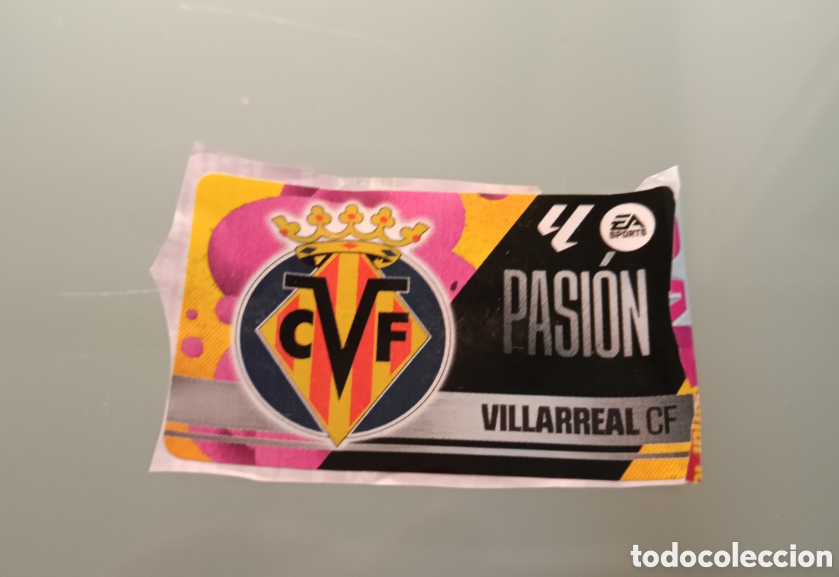 Fu&szlig;ball-Sticker: Escudo Villarreal chicle - Liga 2025-26