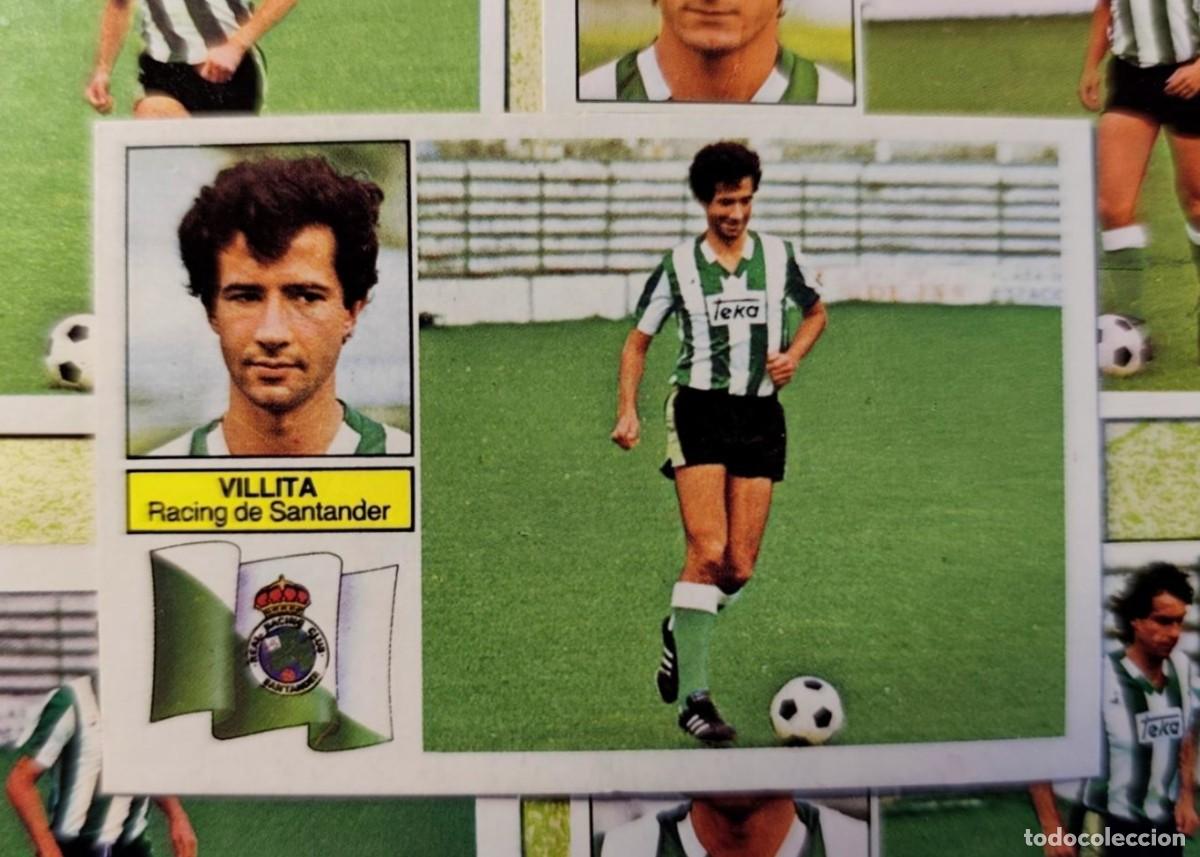 Fu&szlig;ball-Sticker: CROMO LIGA EDICIONES ESTE 82 83 1982-83 VILLITA RACING SANTANDER VERSION CAMISETA RAYAS