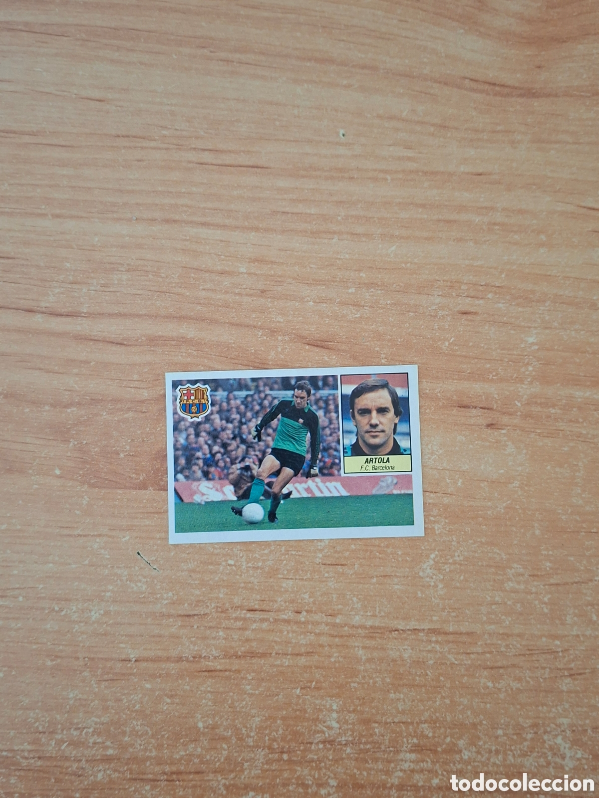 Cromos de f&uacute;tbol: Este 84 85 artola Barcelona baja despegado ver fotos