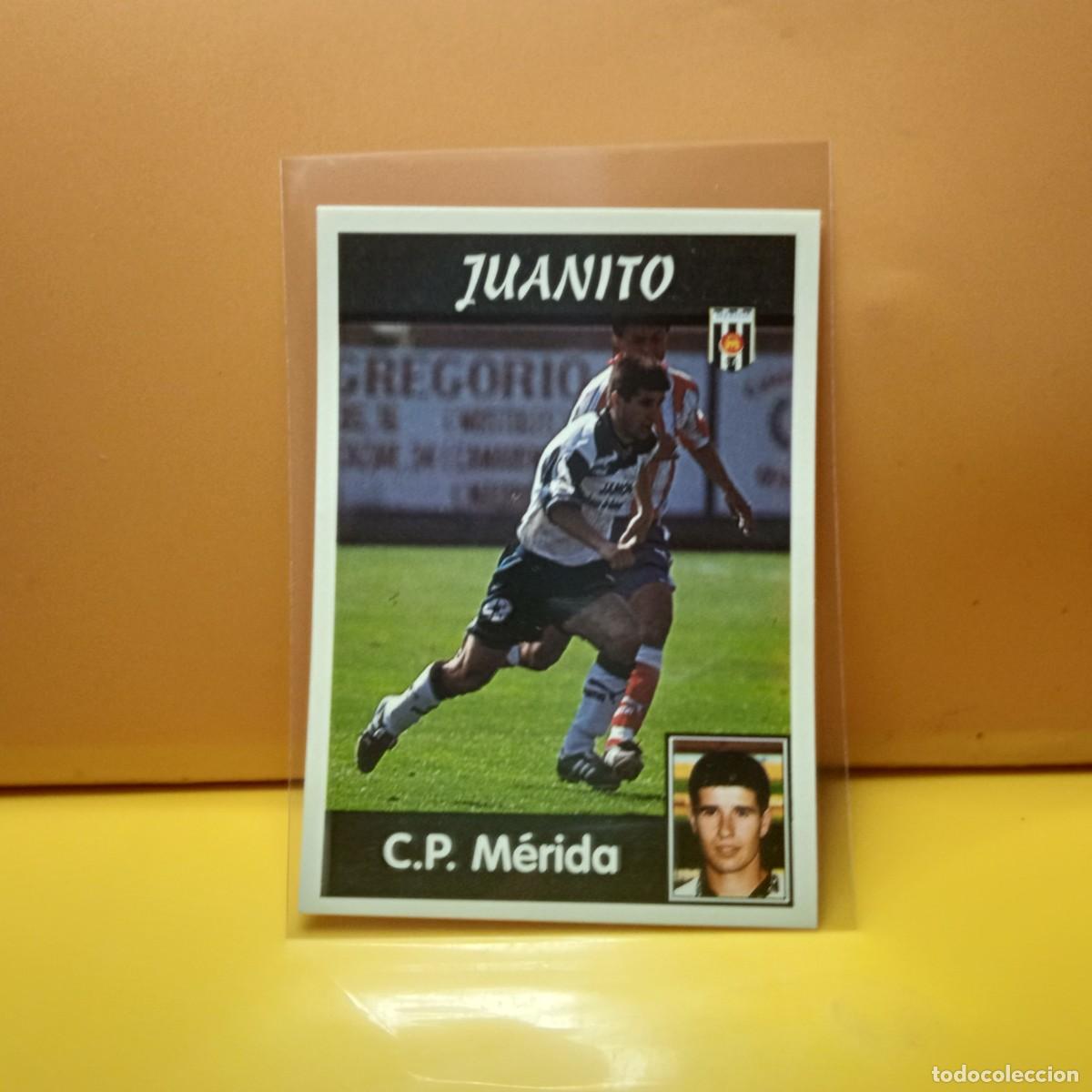 Cromos de f&uacute;tbol: PANINI SPORTS; MEGACRACKS 1997 1998 97 98 C.P M&Eacute;RIDA JUANITO 285