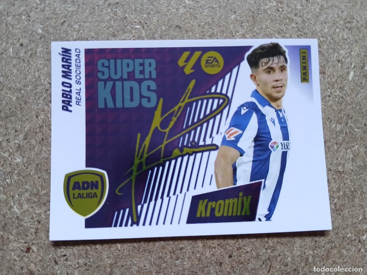 Cromos de f&uacute;tbol: PABLO MARIN - REAL SOCIEDAD ADN LALIGA SUPER KIDS KROMIX N&ordm; K15 LIGA ESTE 2025 2026 - 25 26