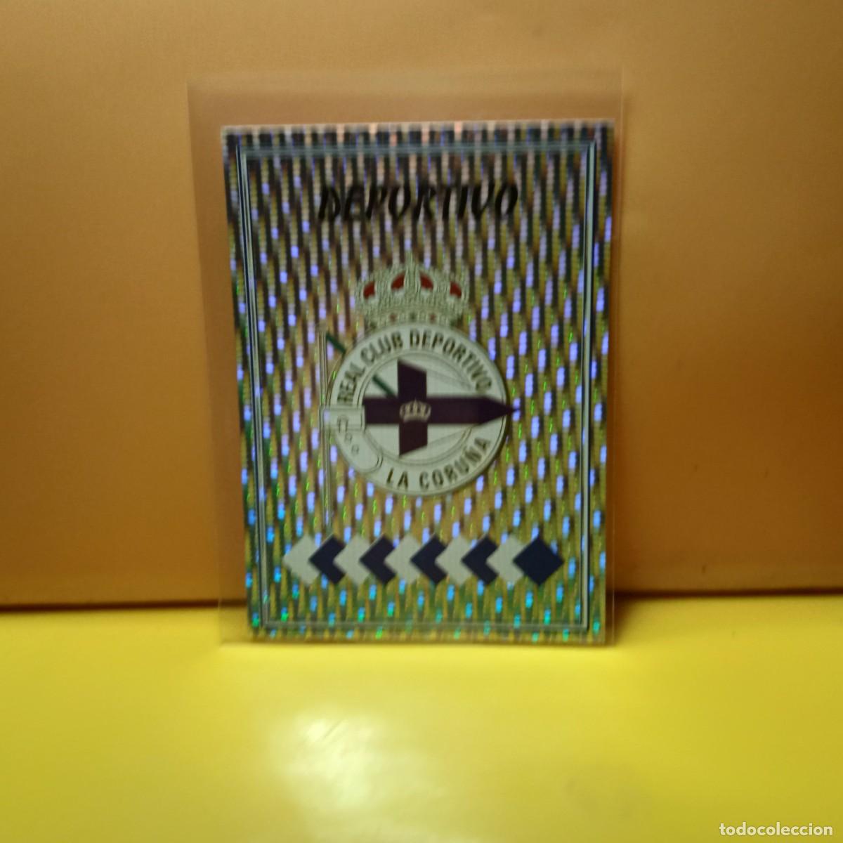 Fu&szlig;ball-Sticker: PANINI SPORTS; MEGACRACKS 1997 1998 97 98 ESCUDO R.C.D CORU&Ntilde;A C