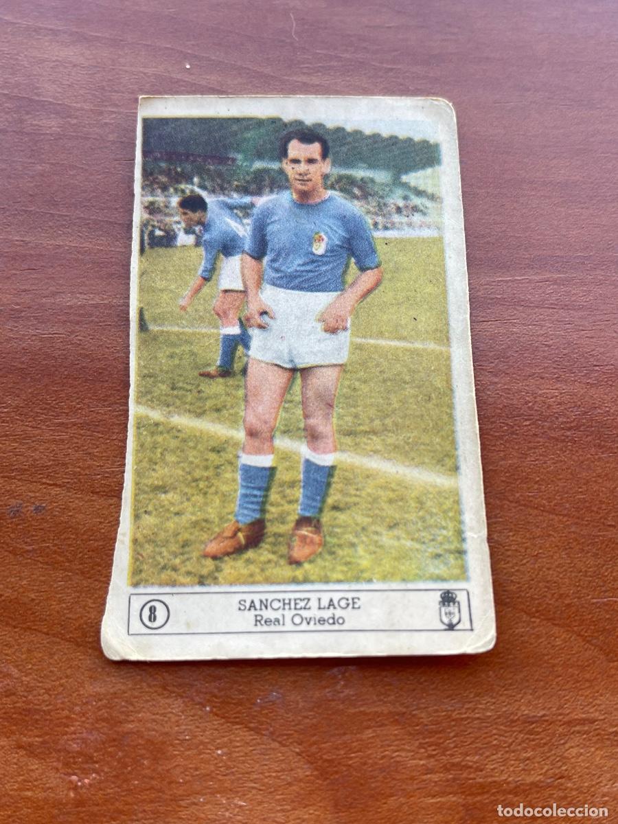 Fu&szlig;ball-Sticker: CROMO DE F&Uacute;TBOL SANCHEZ LAGE DEL REAL OVIEDO SZALAY DEL SEVILLA F.C. FERCA 1959-1960/59-60