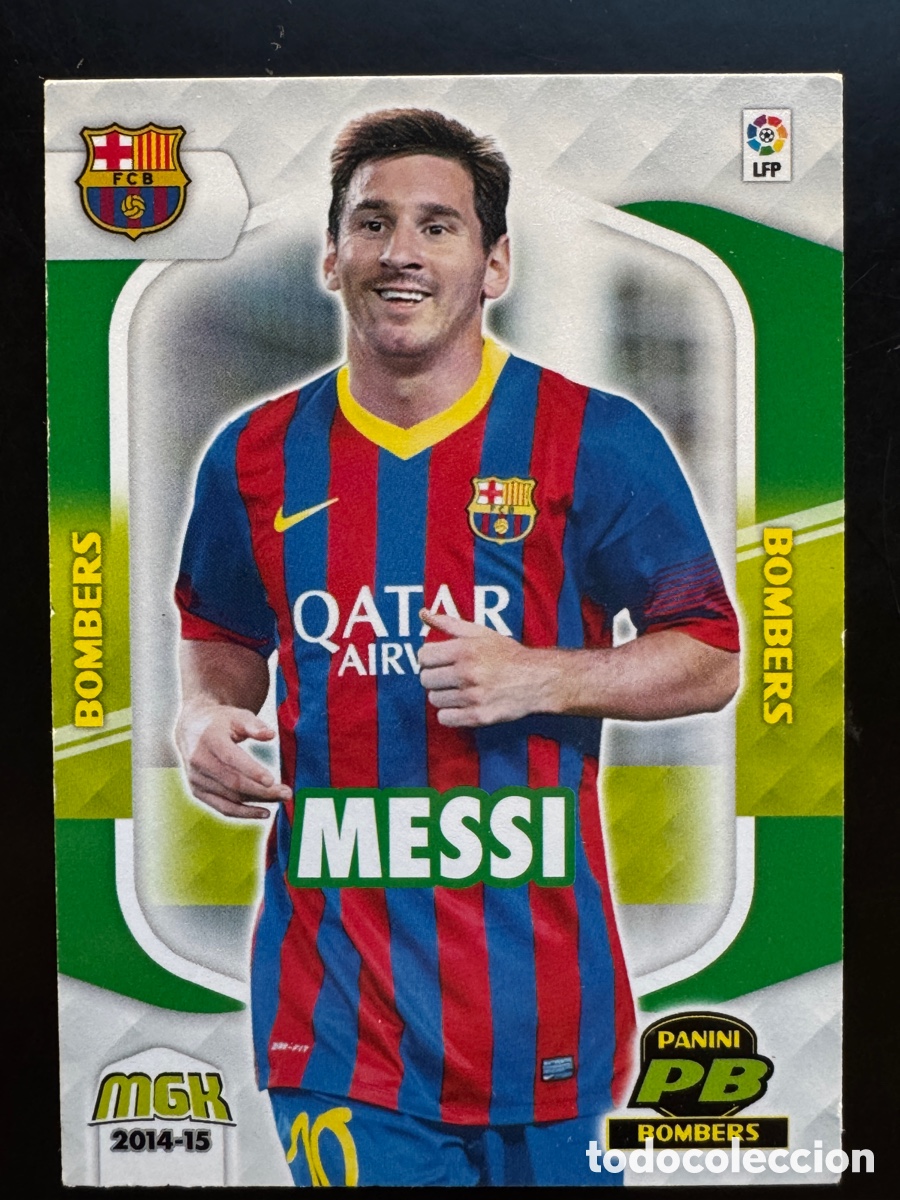 Cromos de Futebol: Messi Bomber 417 Barcelona Megacracks 2014/15