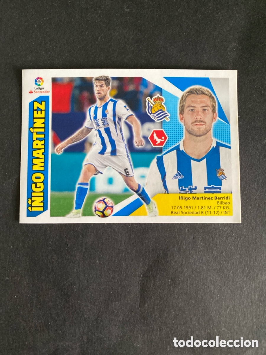 Cartes &agrave; collectionner de Football: Cromo liga 17/18 Real Sociedad N* 6