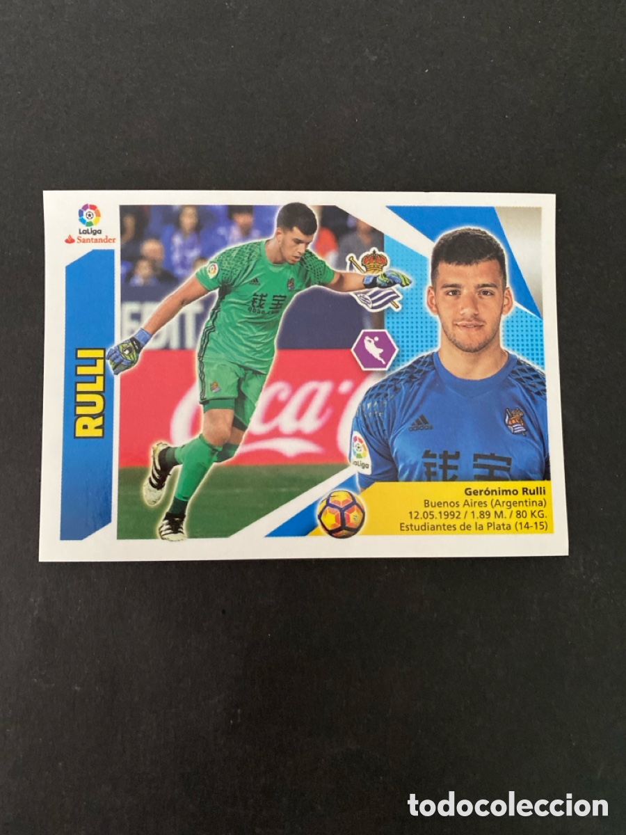 Cromos de f&uacute;tbol: Cromo liga 17/18 Real Sociedad N* 1